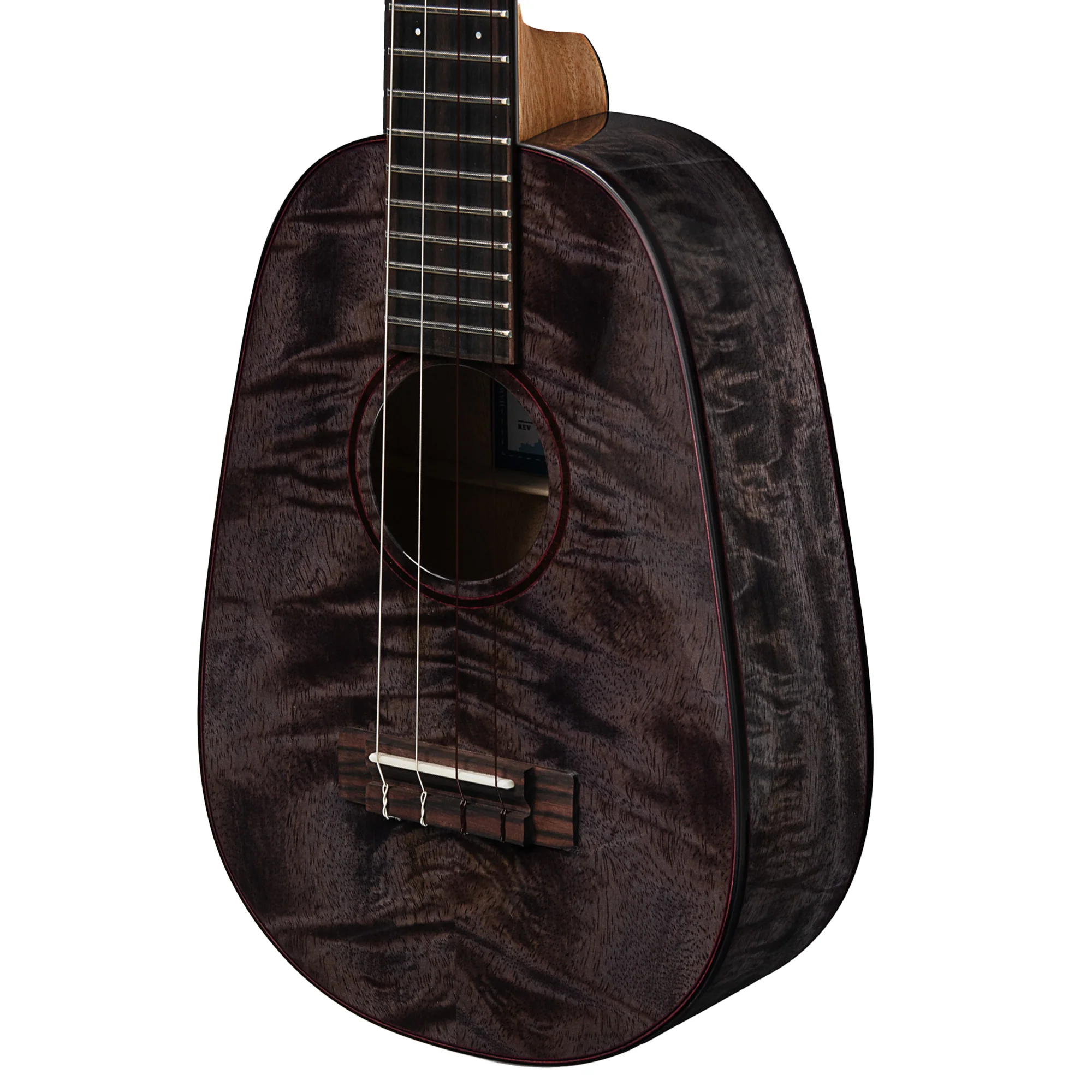 Kala METD-BMR-PT Metropolitan Deluxe Black Night Mango Pineapple Tenor Ukulele - Image 4