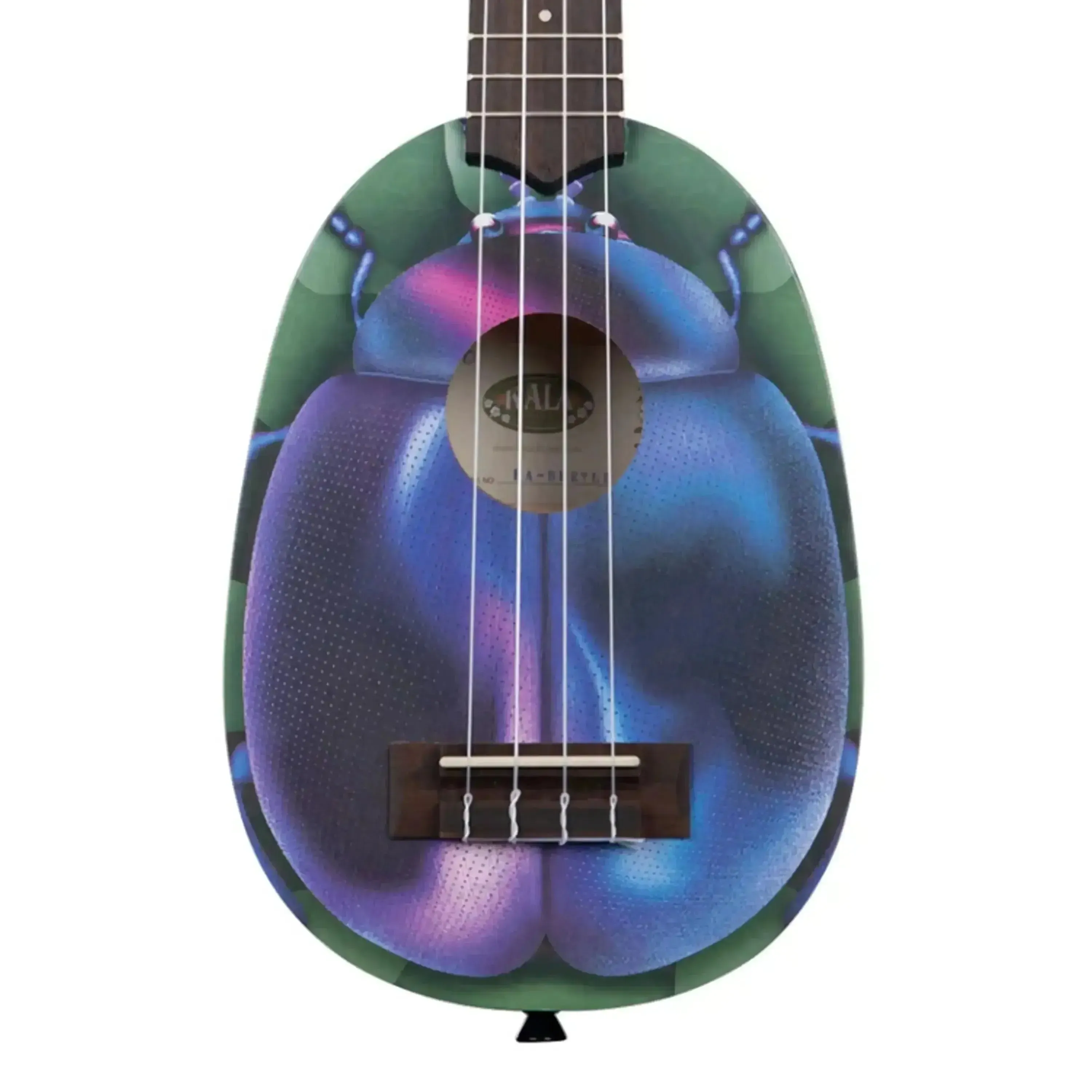 Kala NV-BTLE Mahogany Blue Beetle Pineapple Soprano Ukulele