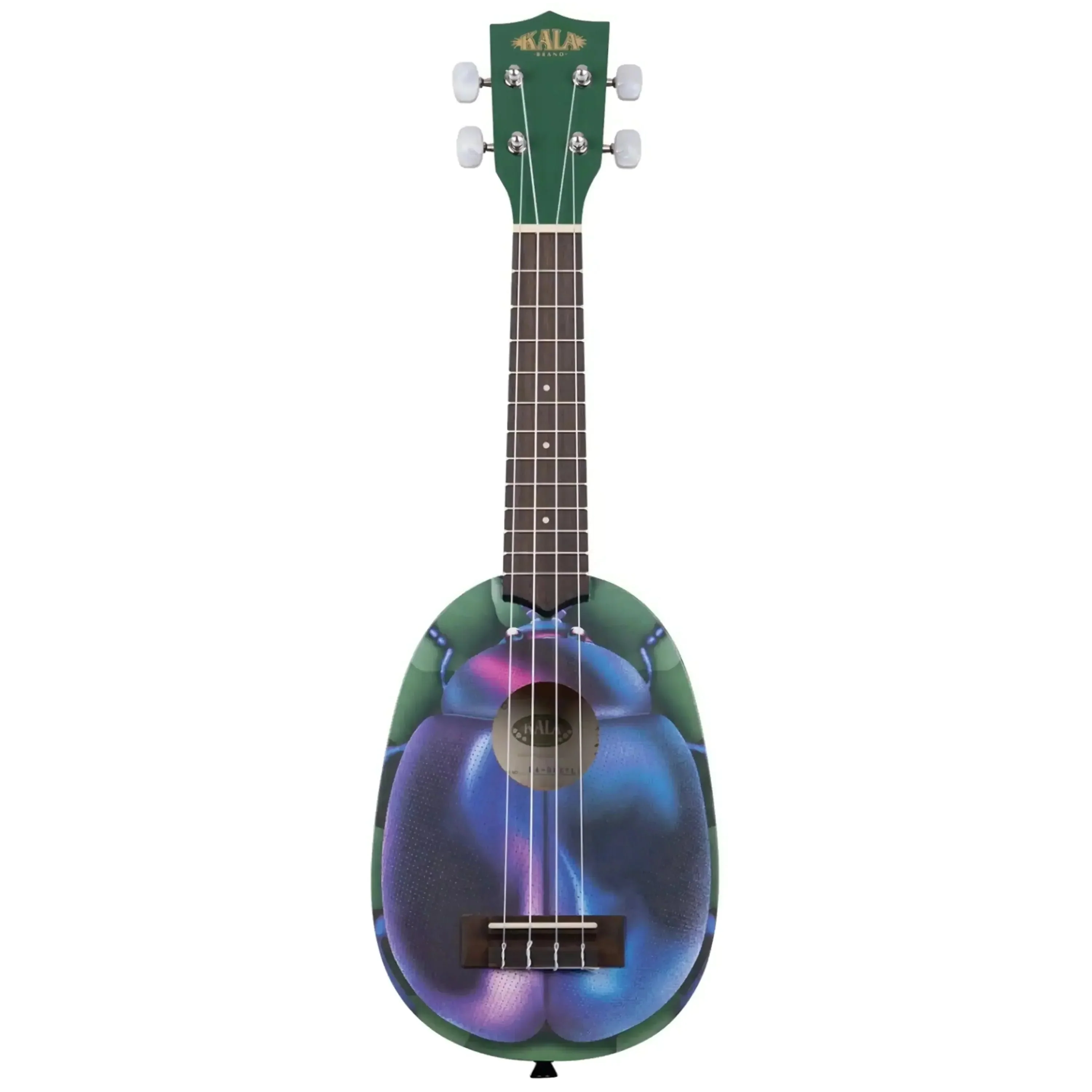 Kala NV-BTLE Mahogany Blue Beetle Pineapple Soprano Ukulele - Image 3