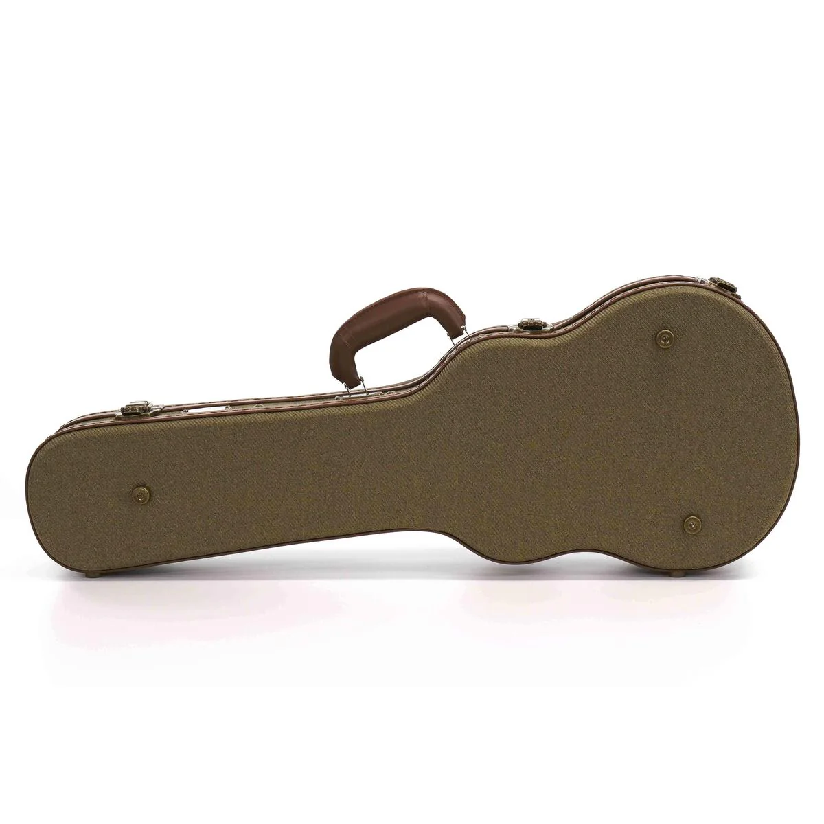 Uke Like The Pros OTT-AT Olive Tweed Archtop Tenor Ukulele Hardshell Case - Image 3