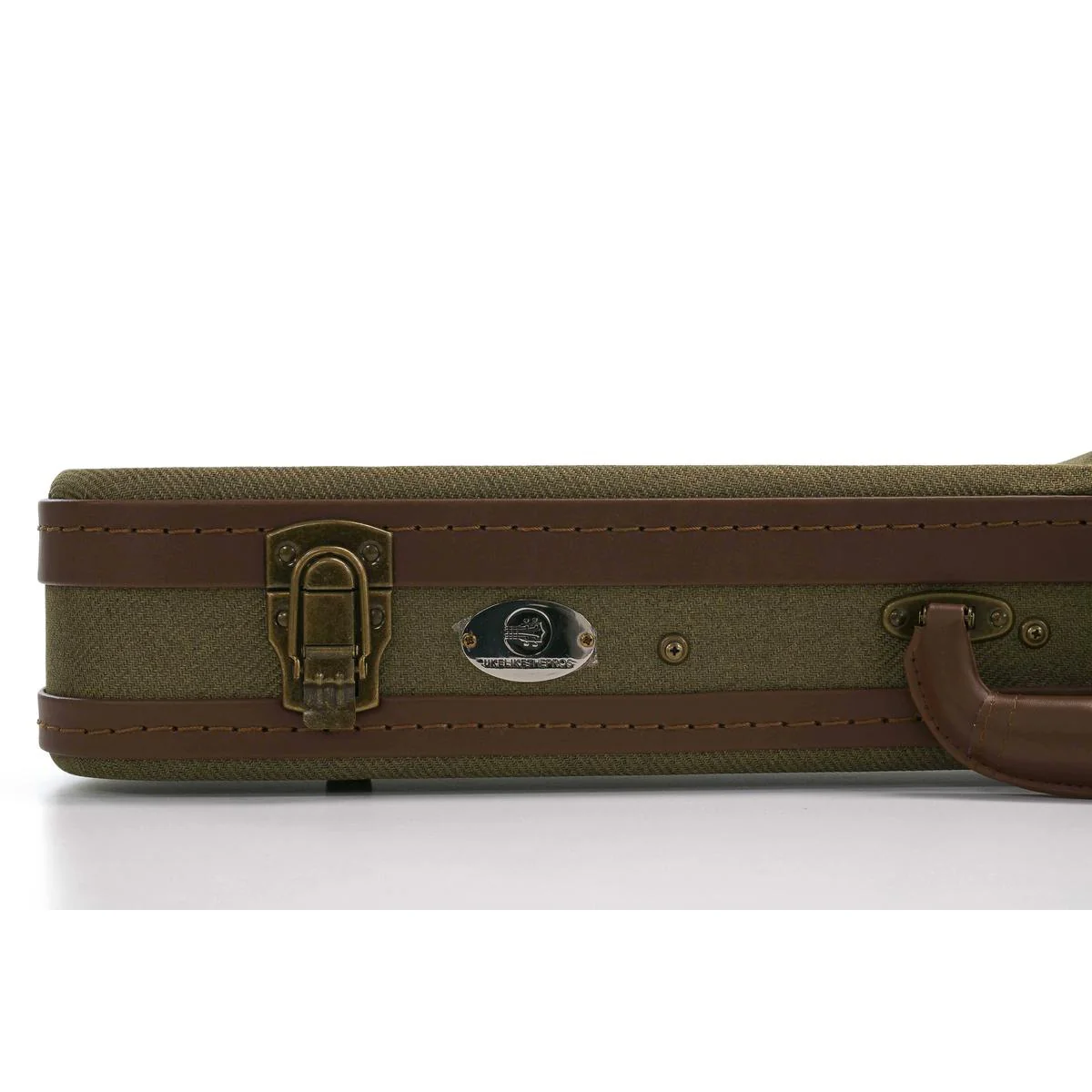 Uke Like The Pros OTT-AT Olive Tweed Archtop Tenor Ukulele Hardshell Case - Image 8