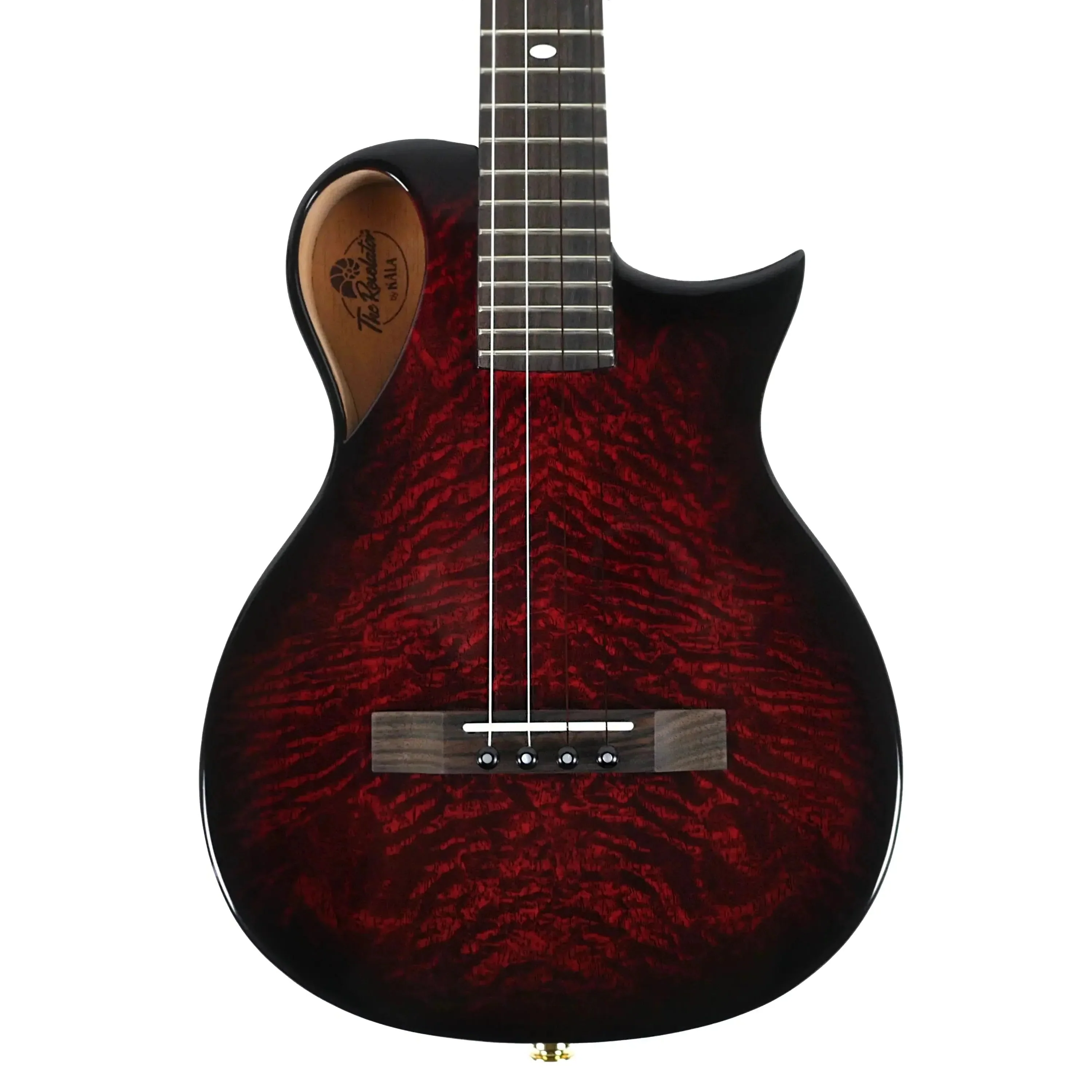 Kala NS-RED-MNG-TE Revelator Nautilus Horizon Red Glow Mango Tenor Ukulele w/ Pickup