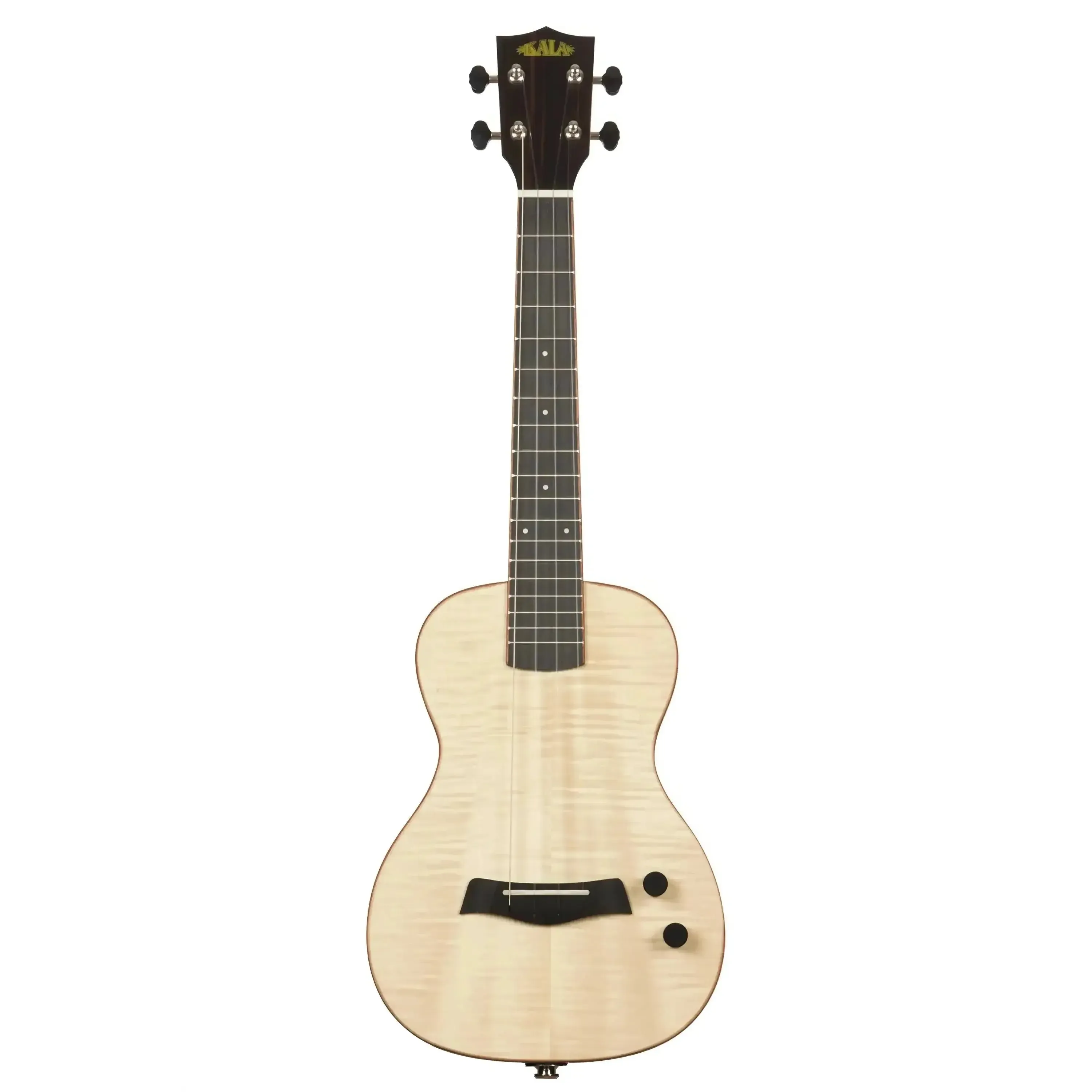 Kala SB-MAP-T Solid Body Flame Maple Electric Tenor Ukulele - Image 3