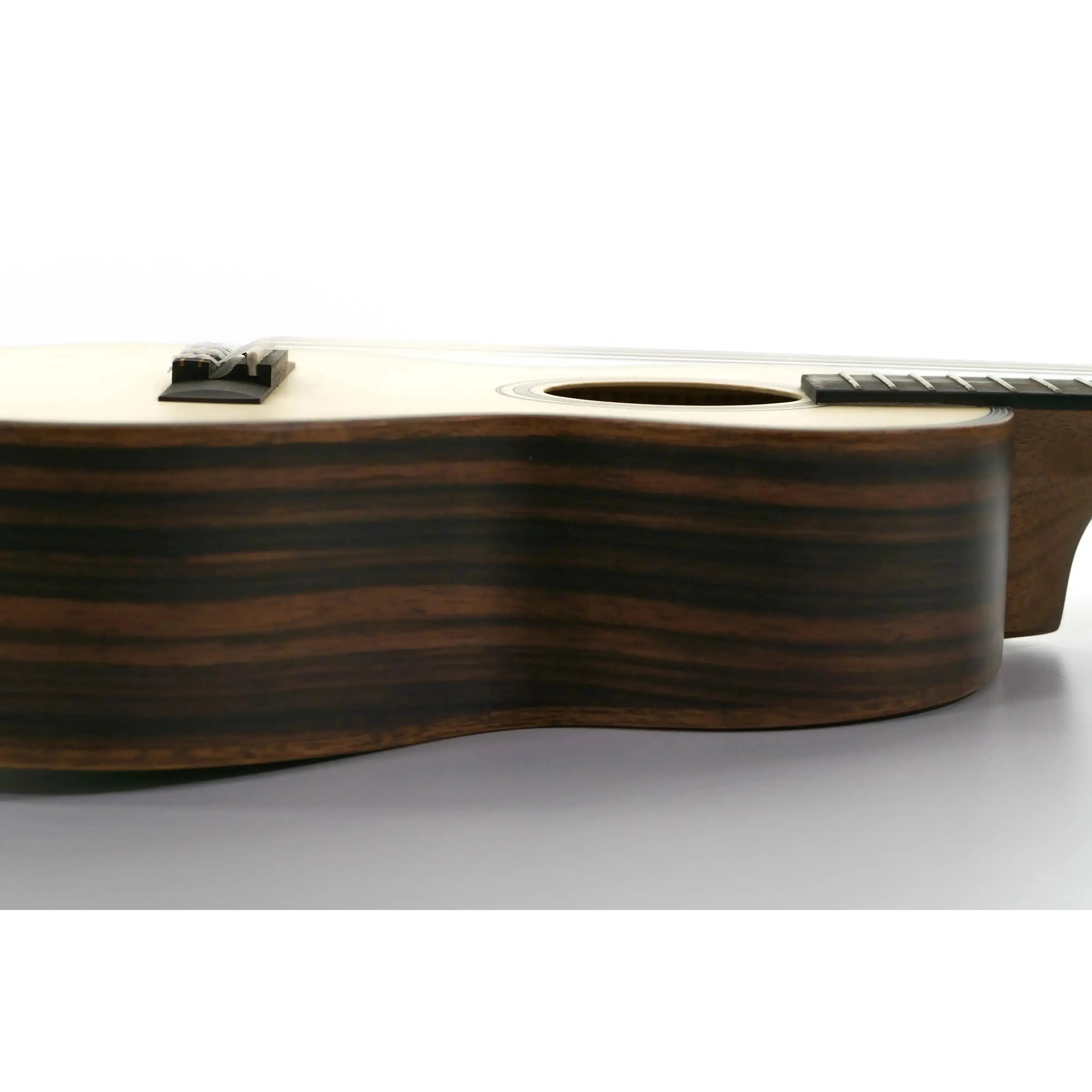 Kala SSEBY-T Solid Spruce & Striped Ebony Tenor Ukulele - Image 3