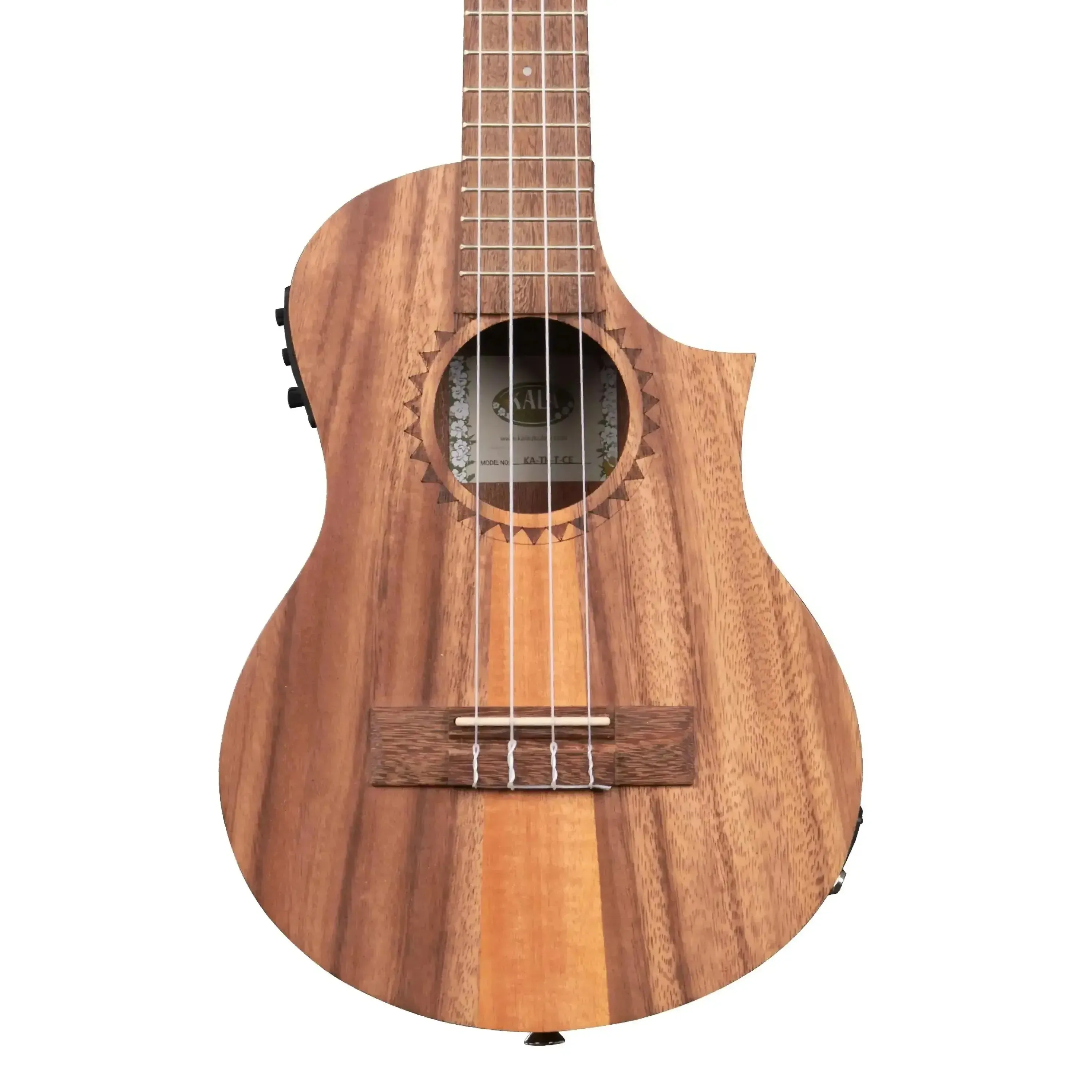 Kala TK-T-CE Teak Tri-Top Tenor Ukulele w/ Cutaway & EQ