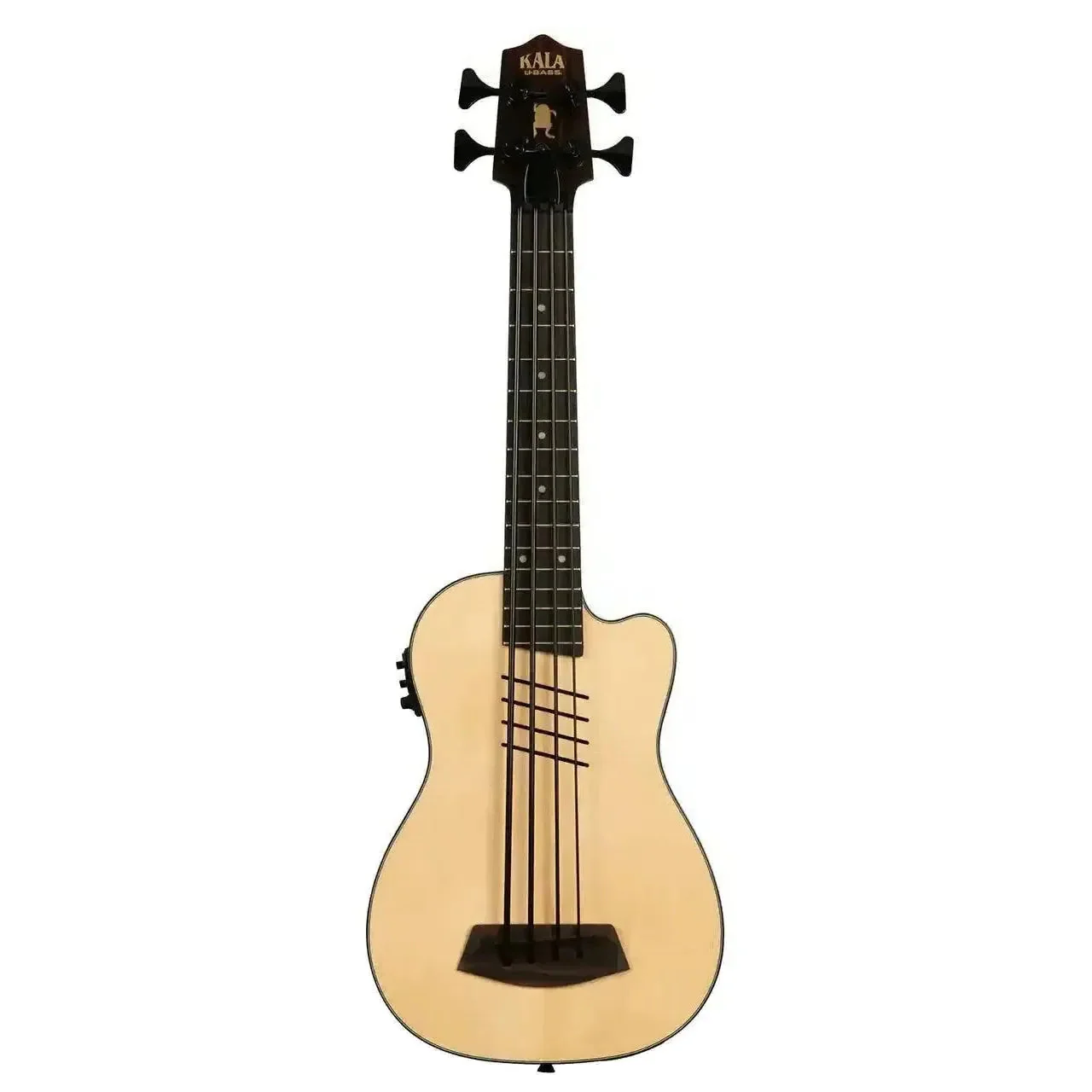 Kala UBASS-HH-SSMHG-FS Hutch Hutchinson Signature Solid Spruce Top Acoustic-Electric U•BASS - Image 3