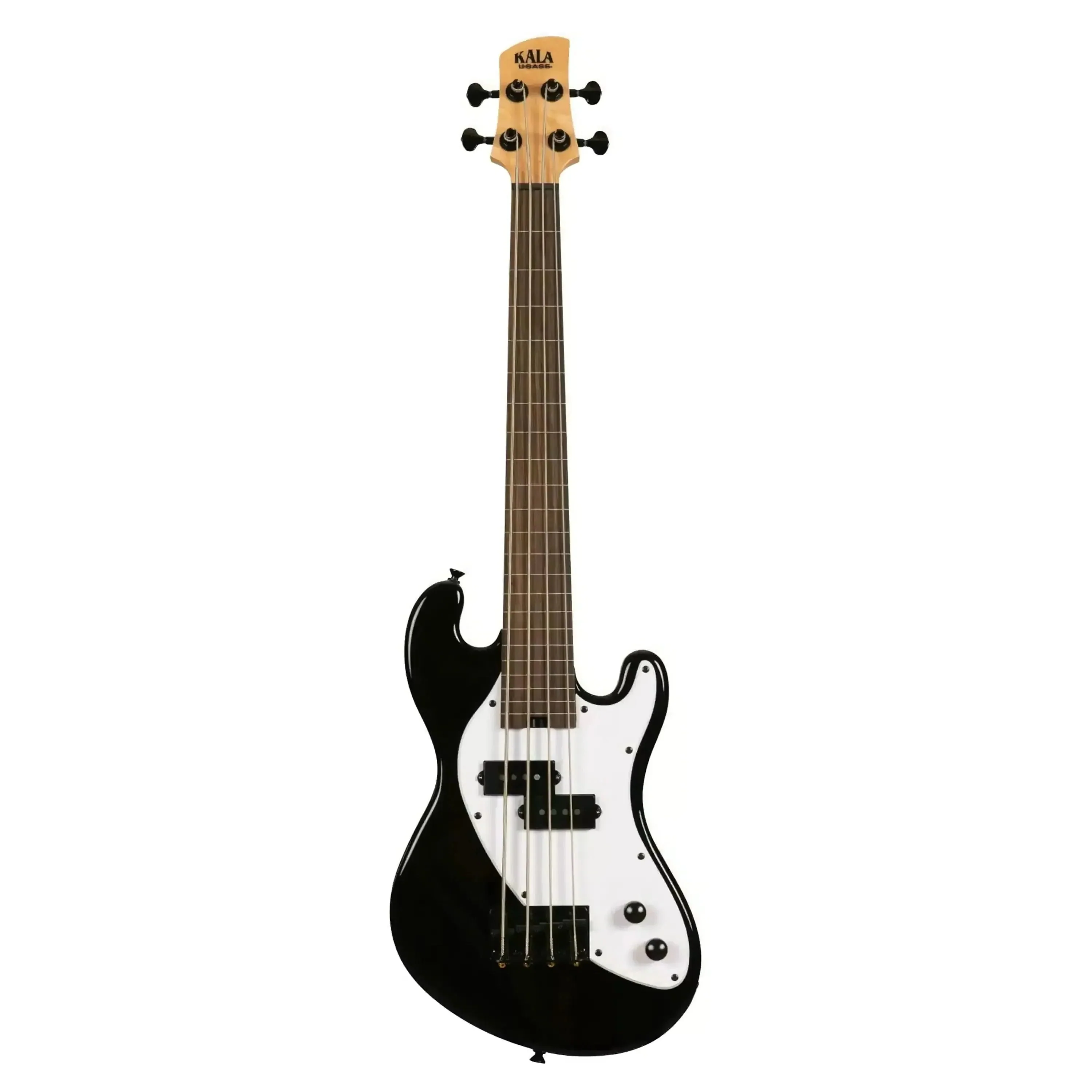 Kala UBASS-SB-BK-FL Jet Black Solid Body Fretless U•BASS - Image 3