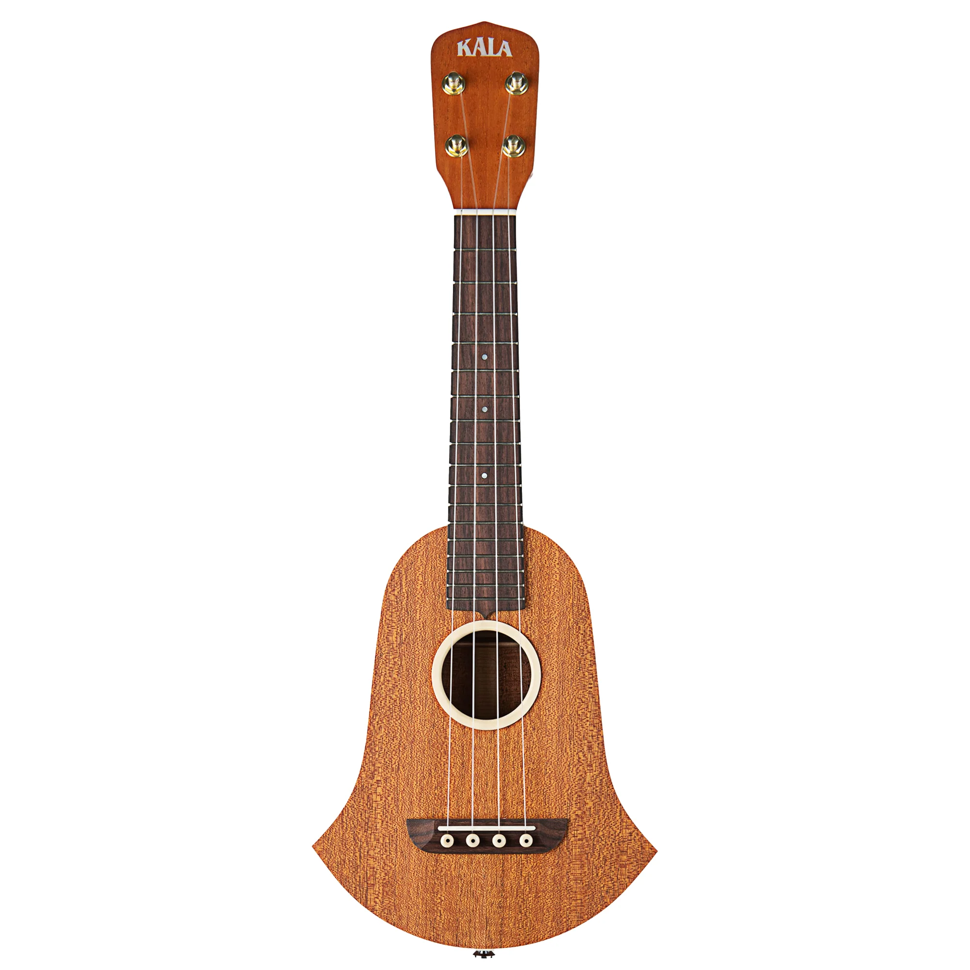 Kala VMET-BELL-MHG-S Vintage Metropolitan Bell Mahogany Soprano Ukulele - Image 4