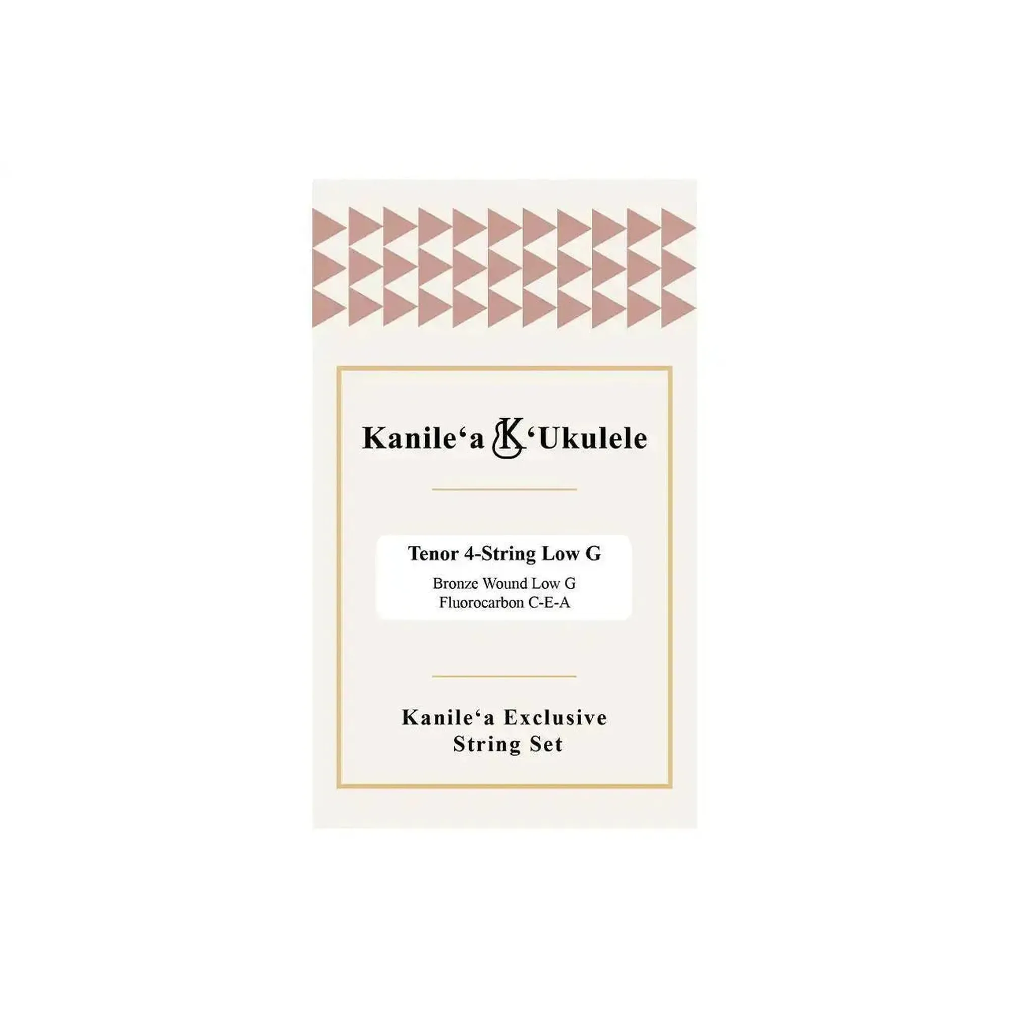 Kanile'a x Worth Fluorocarbon/Phosphor Bronze Tenor Ukulele Strings (G-C-E-A Tuning) - WOUND LOW G