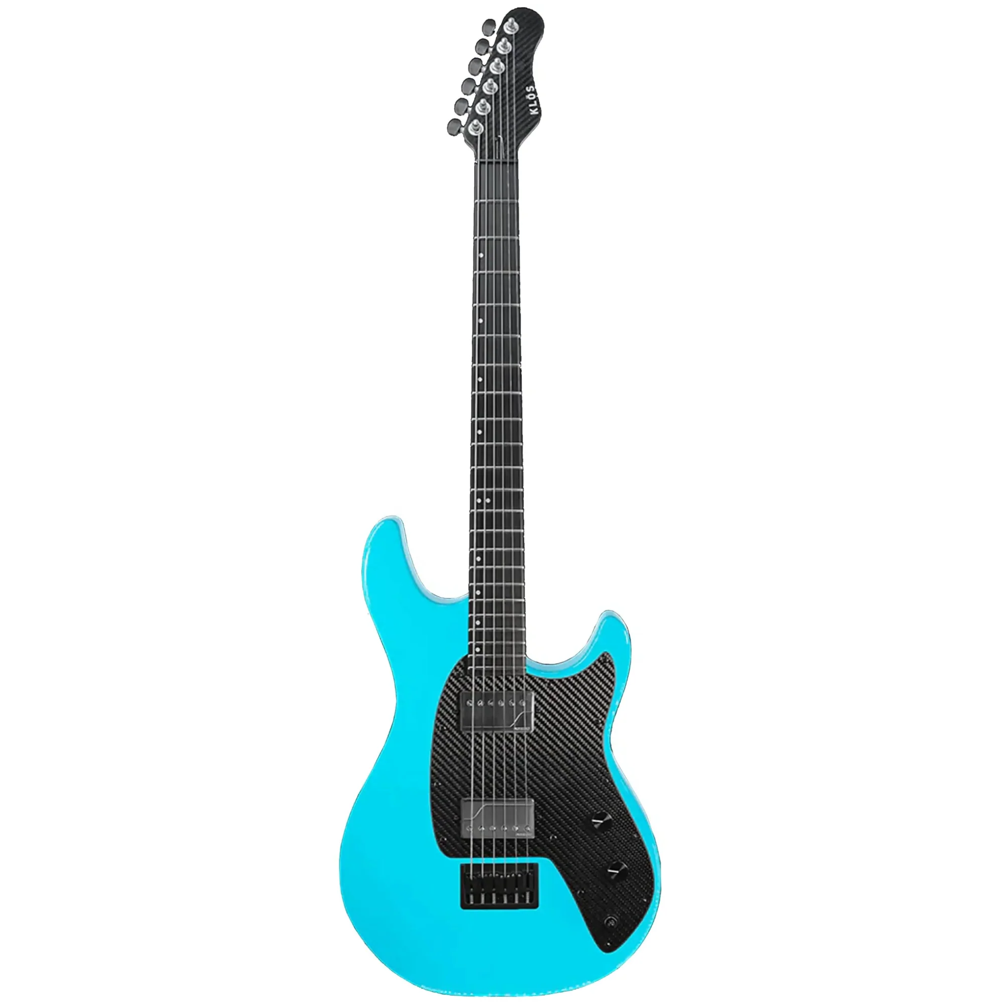 Klōs Artemis Baritone Custom Electric Guitar with Fishman Fluence Pickup - Aqua - Image 2