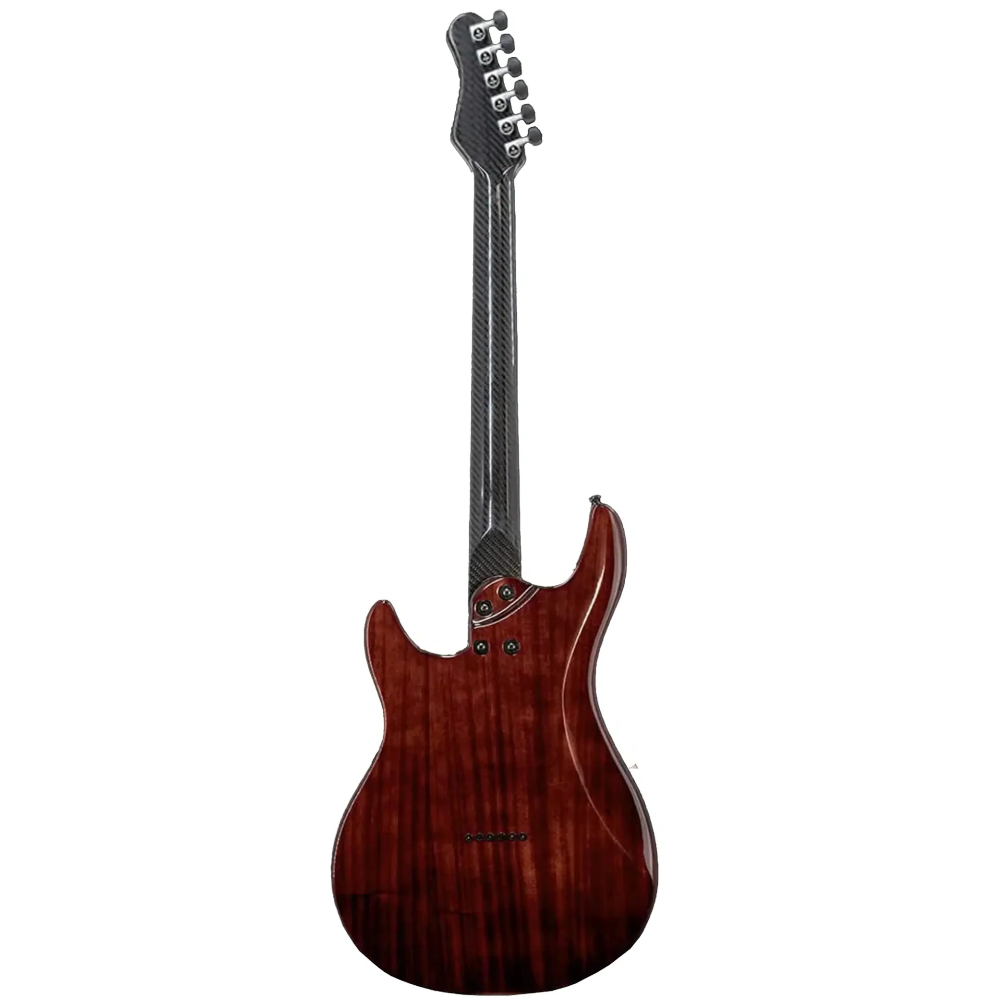 Klōs Artemis Custom Series 22 Fret Black Flame Maple Electric Guitar with Klos P-90S Pickup - Image 4