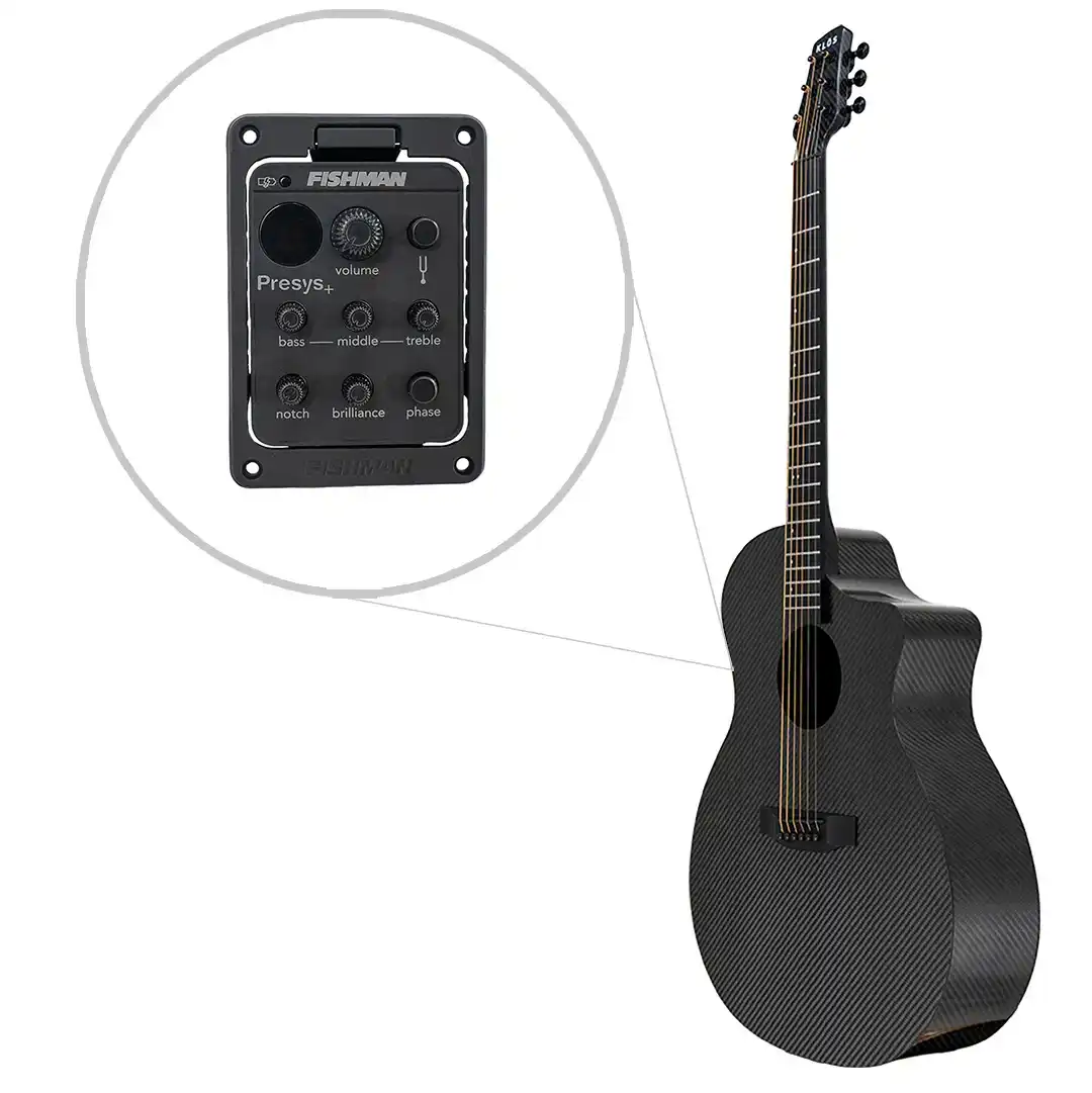 Klōs Full Carbon Grand Cutaway Acoustic Guitar with Fishman Presys+ Pickup - Image 3