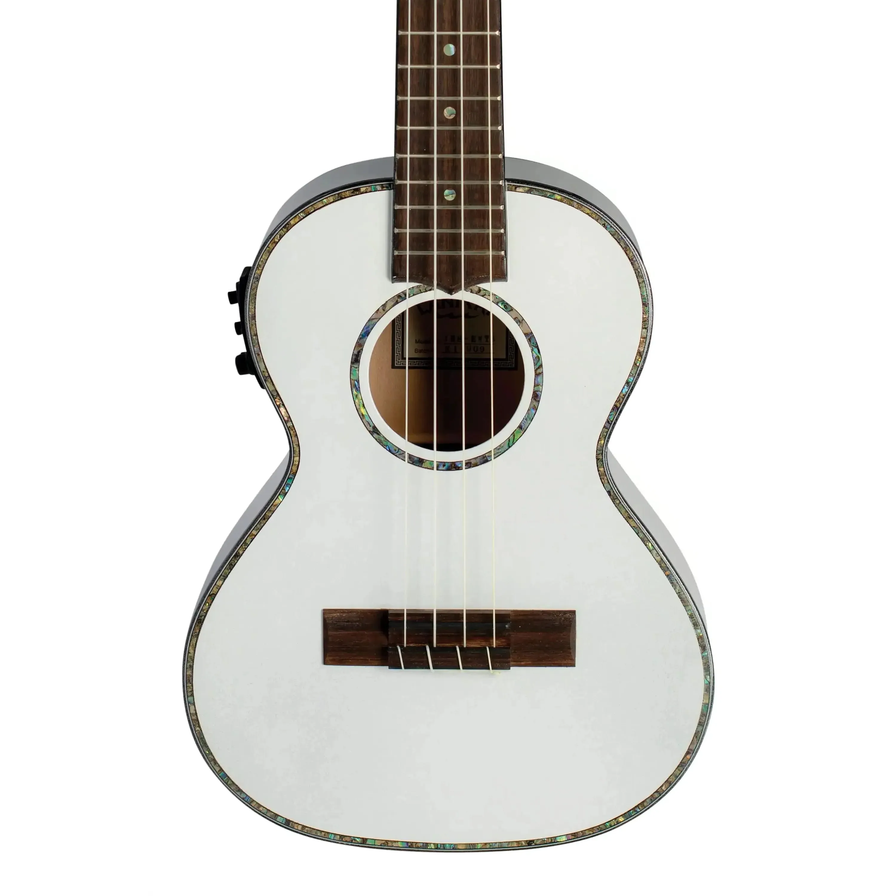 Lanikai JMS-EWT1 Julia Michaels Signature White Pearl Tenor Ukulele w/ Pickup