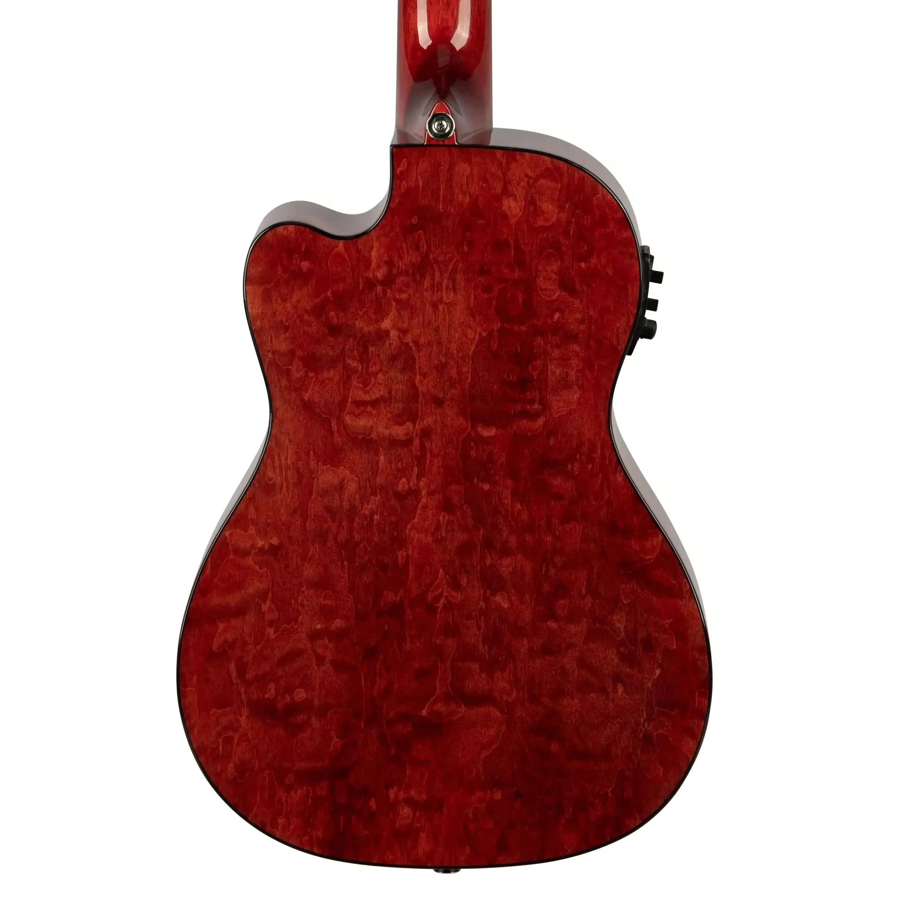 Lanikai QM-RDCEB Red Quilted Maple Baritone Ukulele with Pickup - Image 2