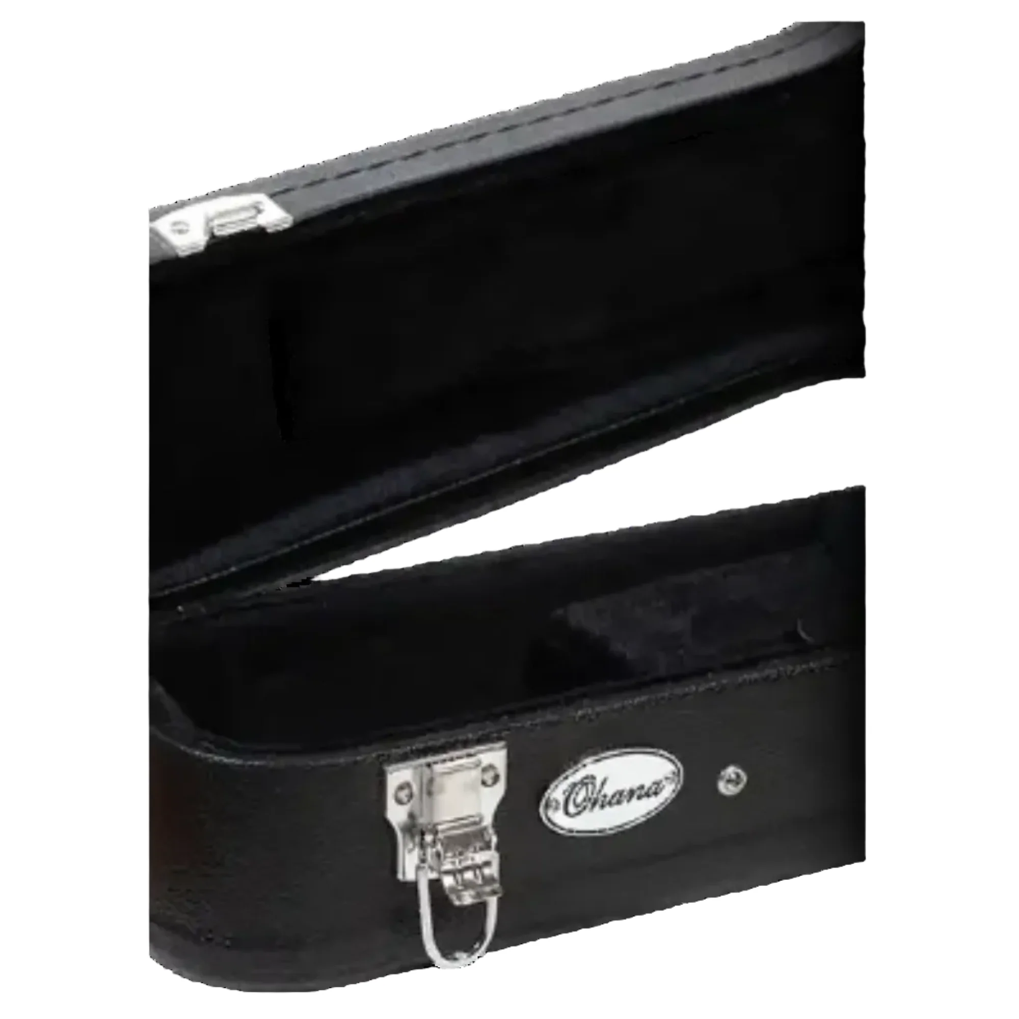 Ohana BEM-24 Black Concert Ukulele Hardshell Case - Image 5