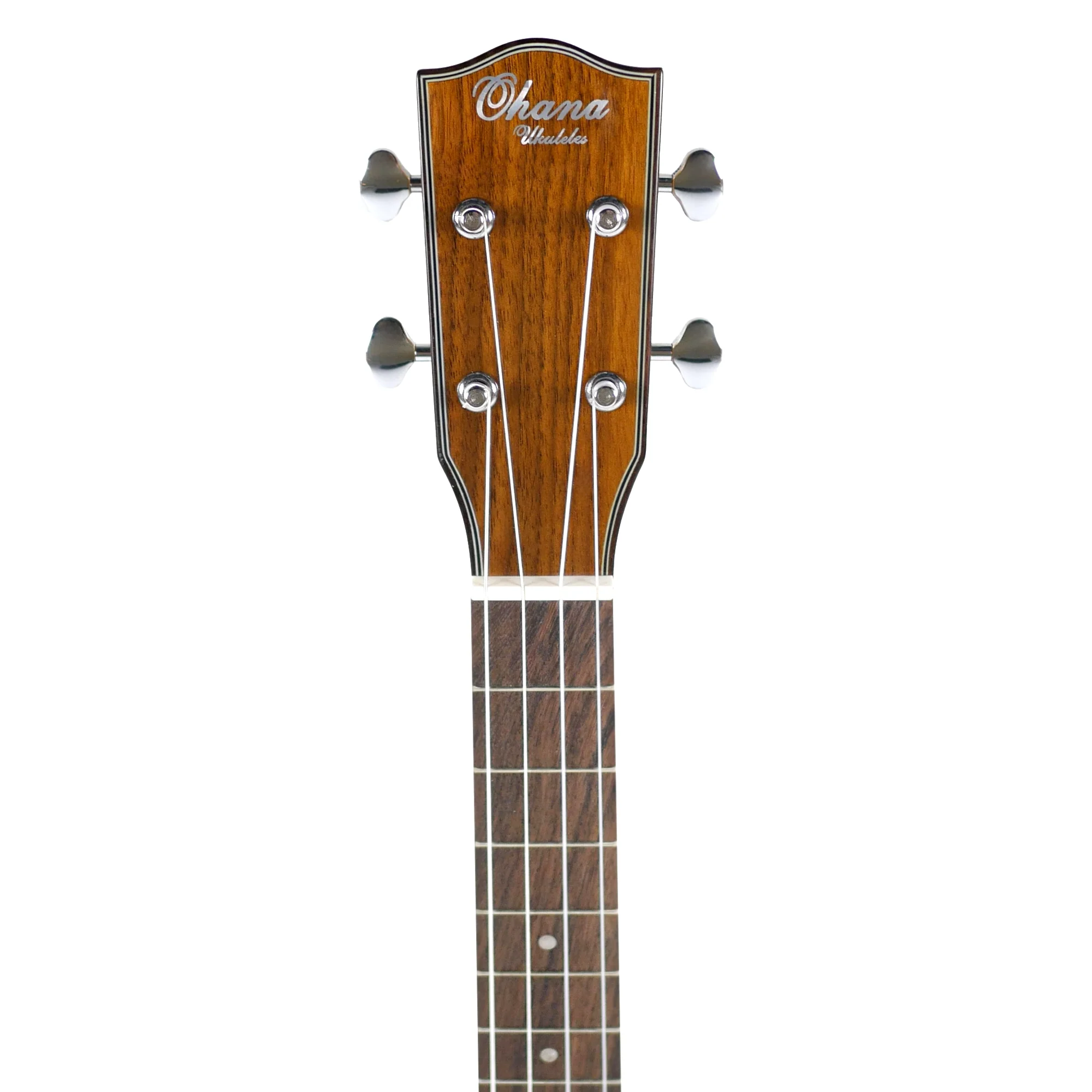 Ohana BK-35GCE Solid Mahogany Baritone Ukulele w/ Pickup - Image 6
