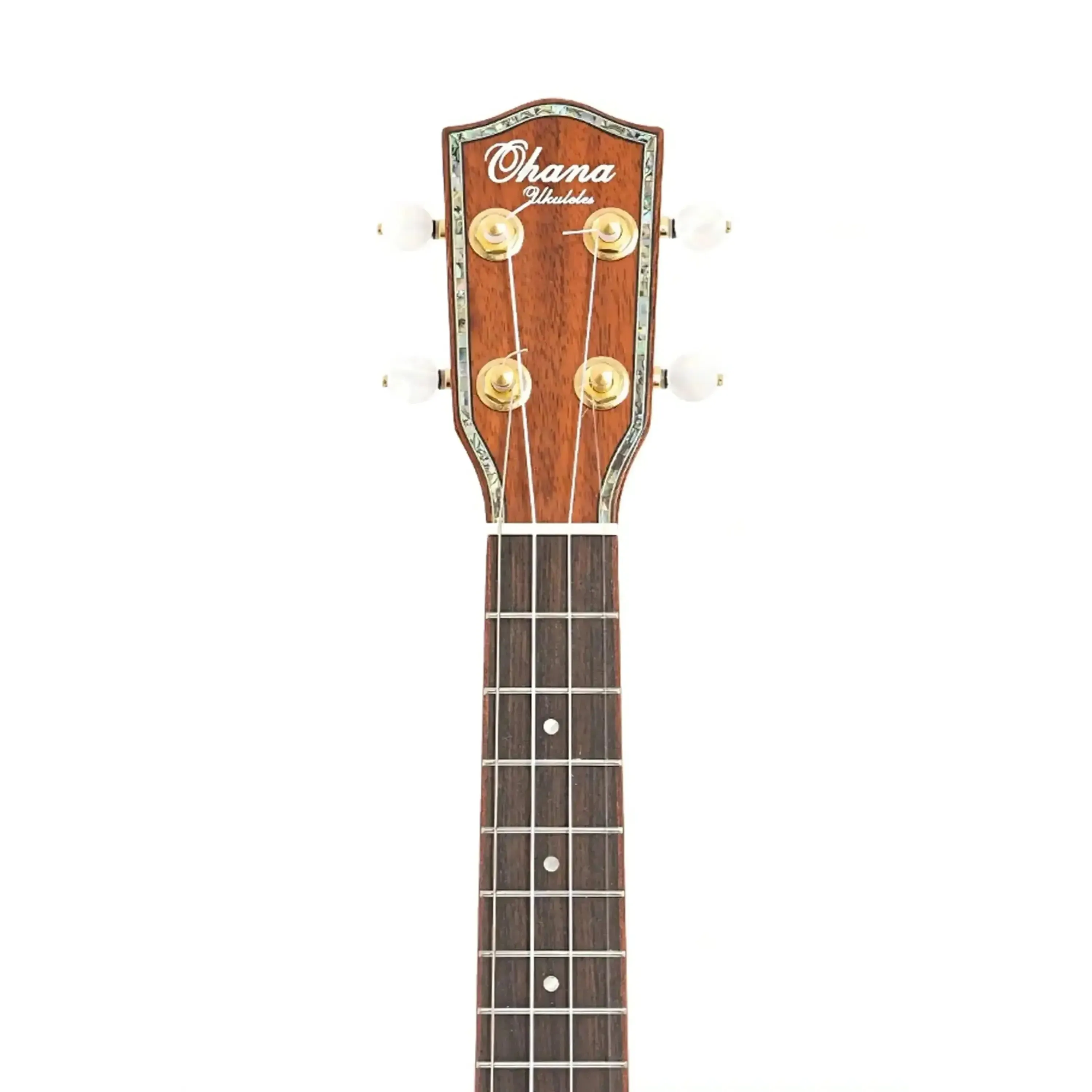 Ohana CK-350G Gloss Solid Koa Concert Ukulele - Image 4