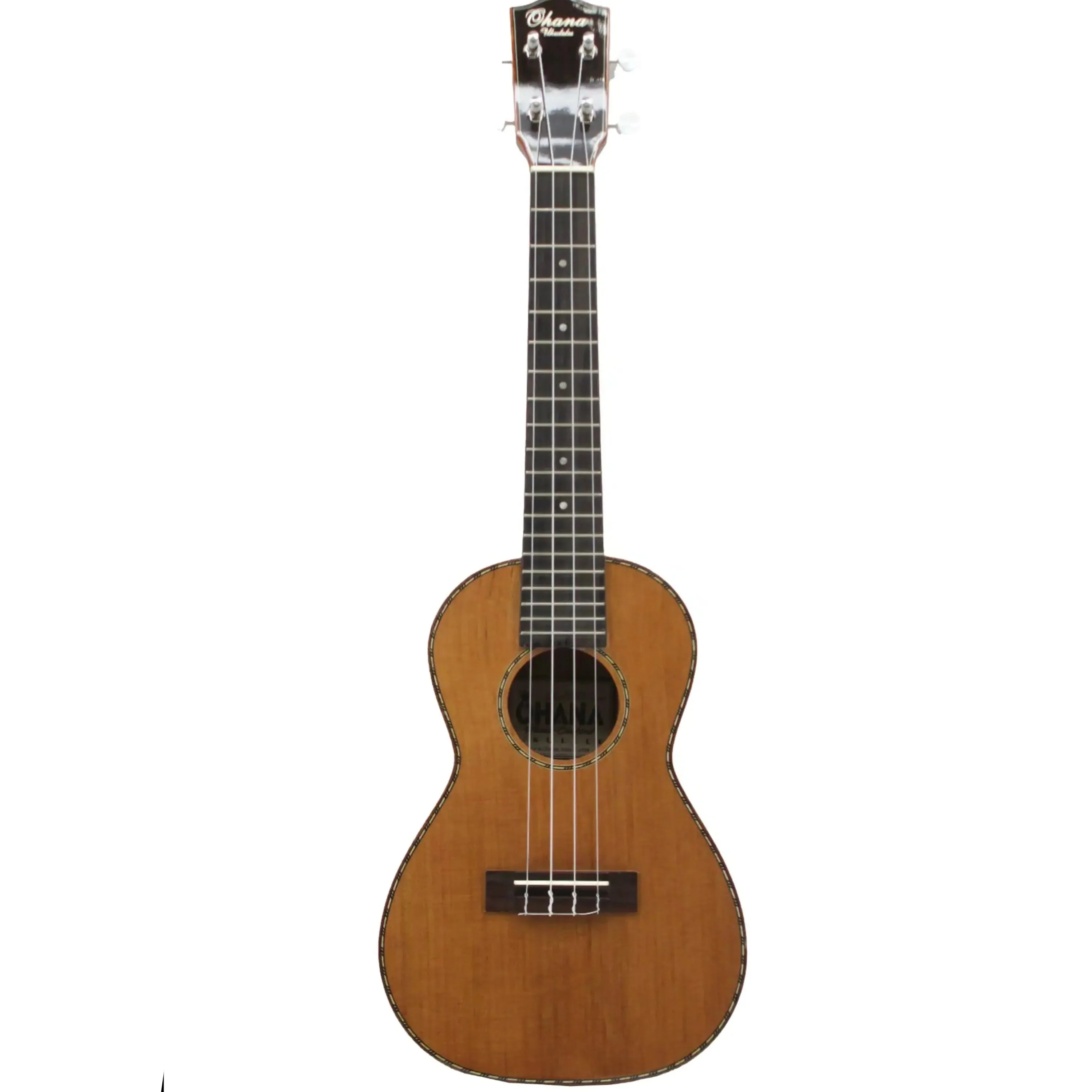 Ohana CK-50MG Cedar & Flamed Mahogany Concert Ukulele - Image 3