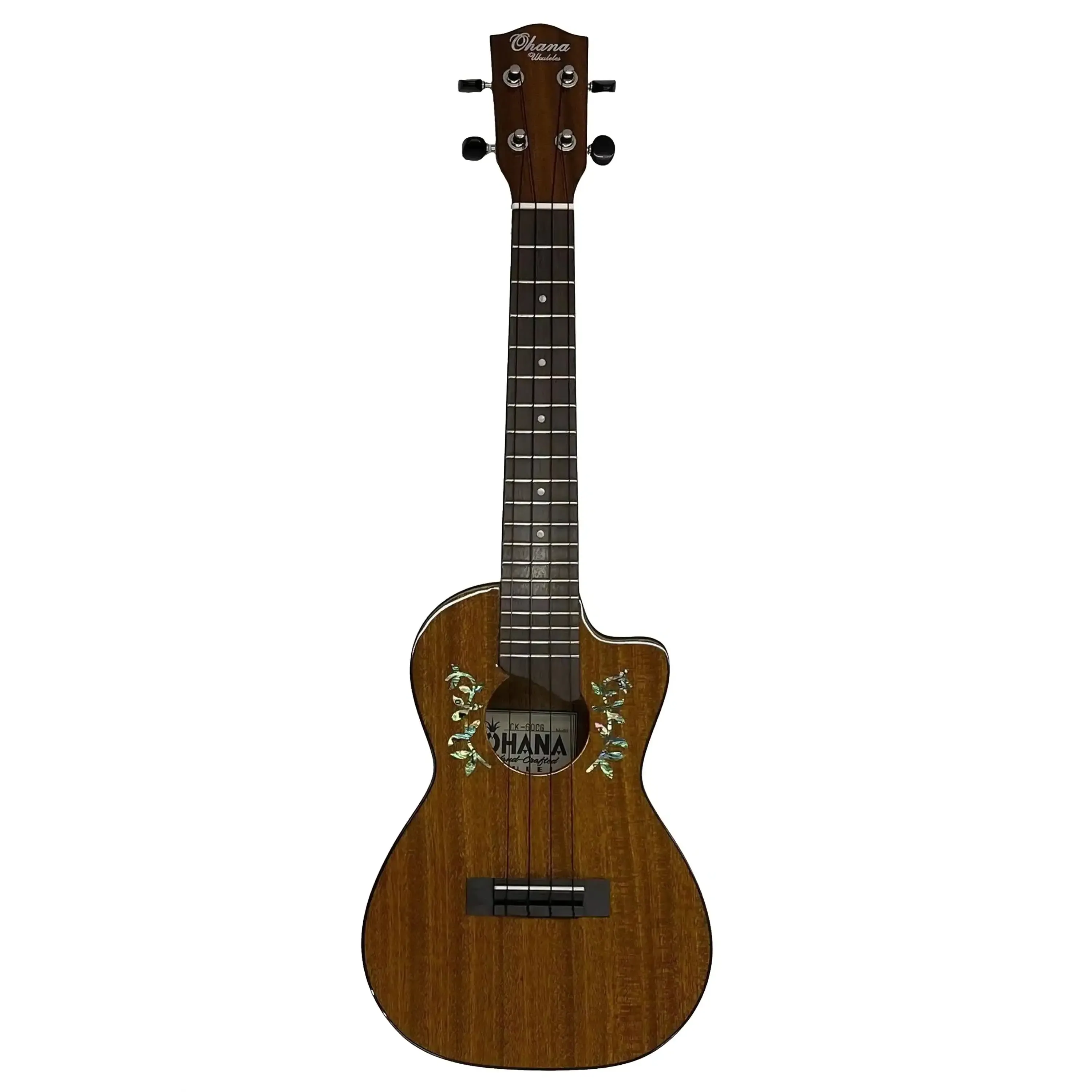 Ohana CK-60CG Solid Mahogany Concert Ukulele - Image 3