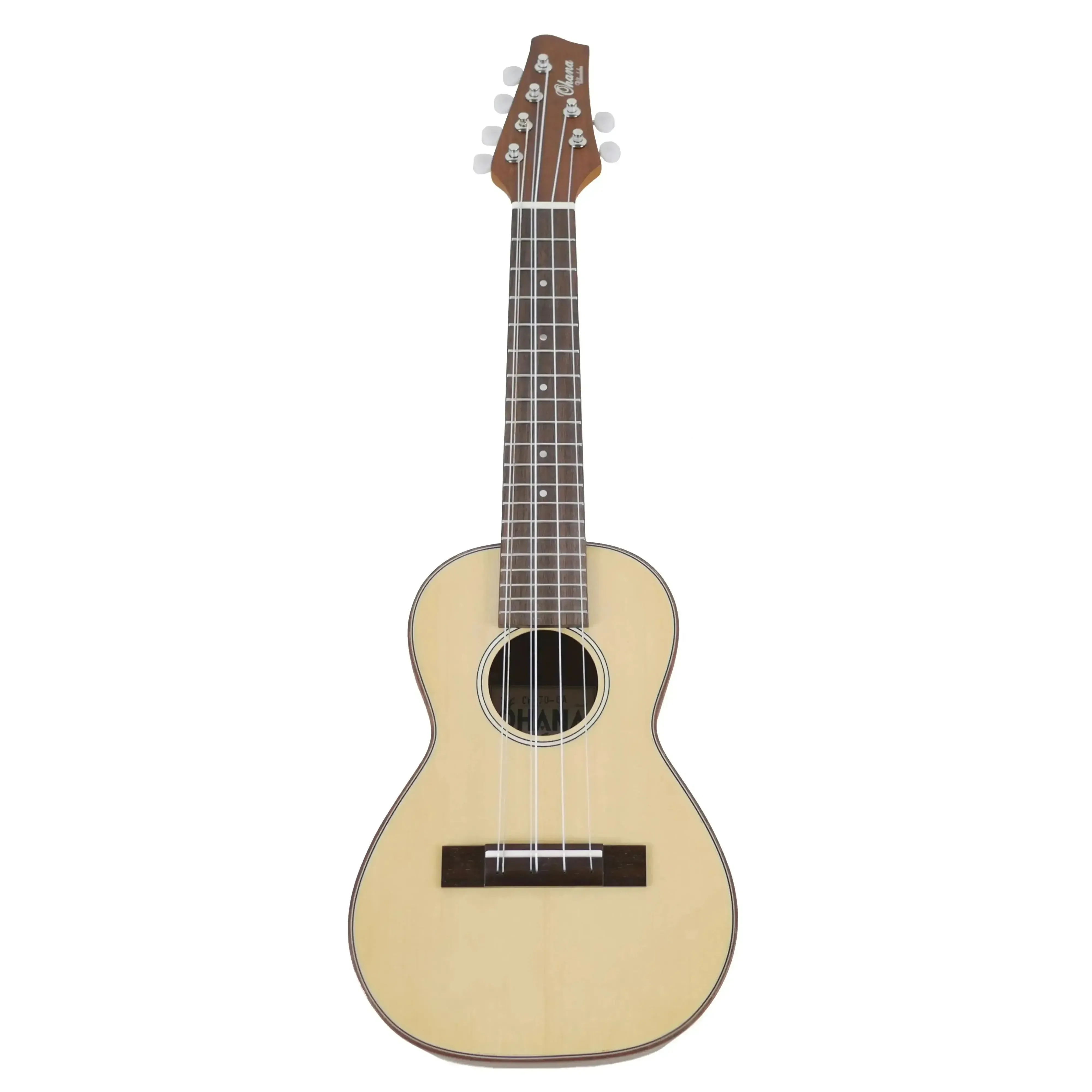 Ohana CK-70-A6 Spruce Top & Mahogany 6-String Concert Ukulele - Image 4