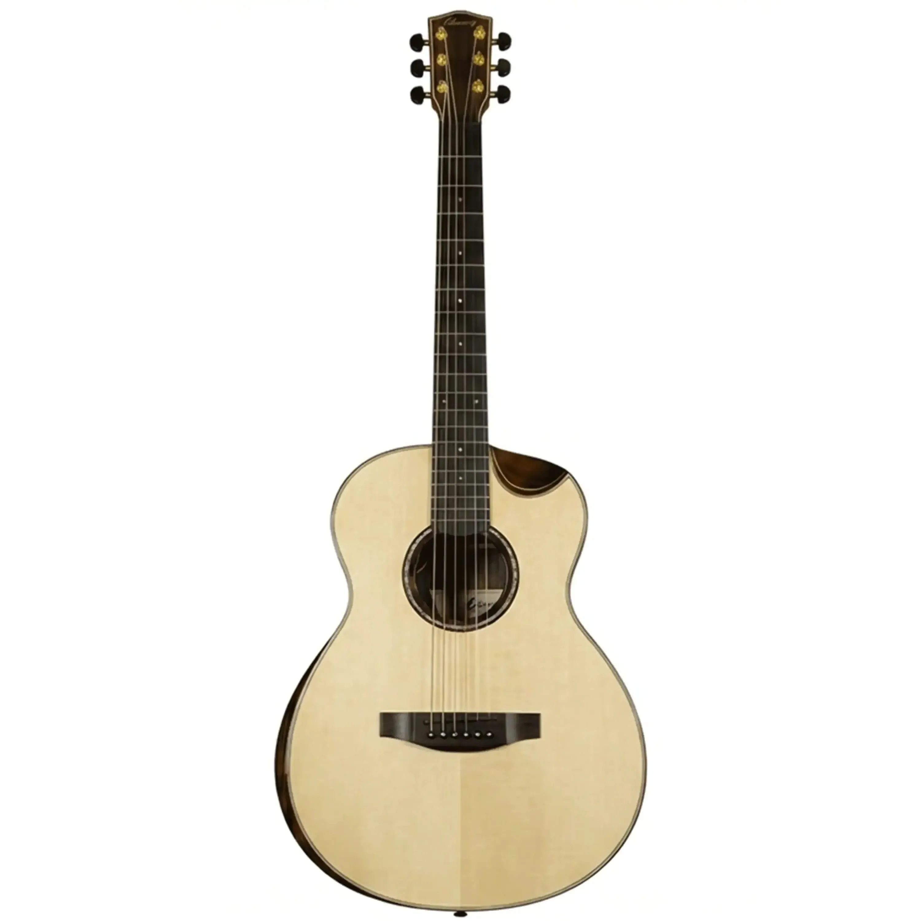 Ohana GT-8E Arched Back Acoustic-Electric 1/2 Guitar with Pickup - Image 3