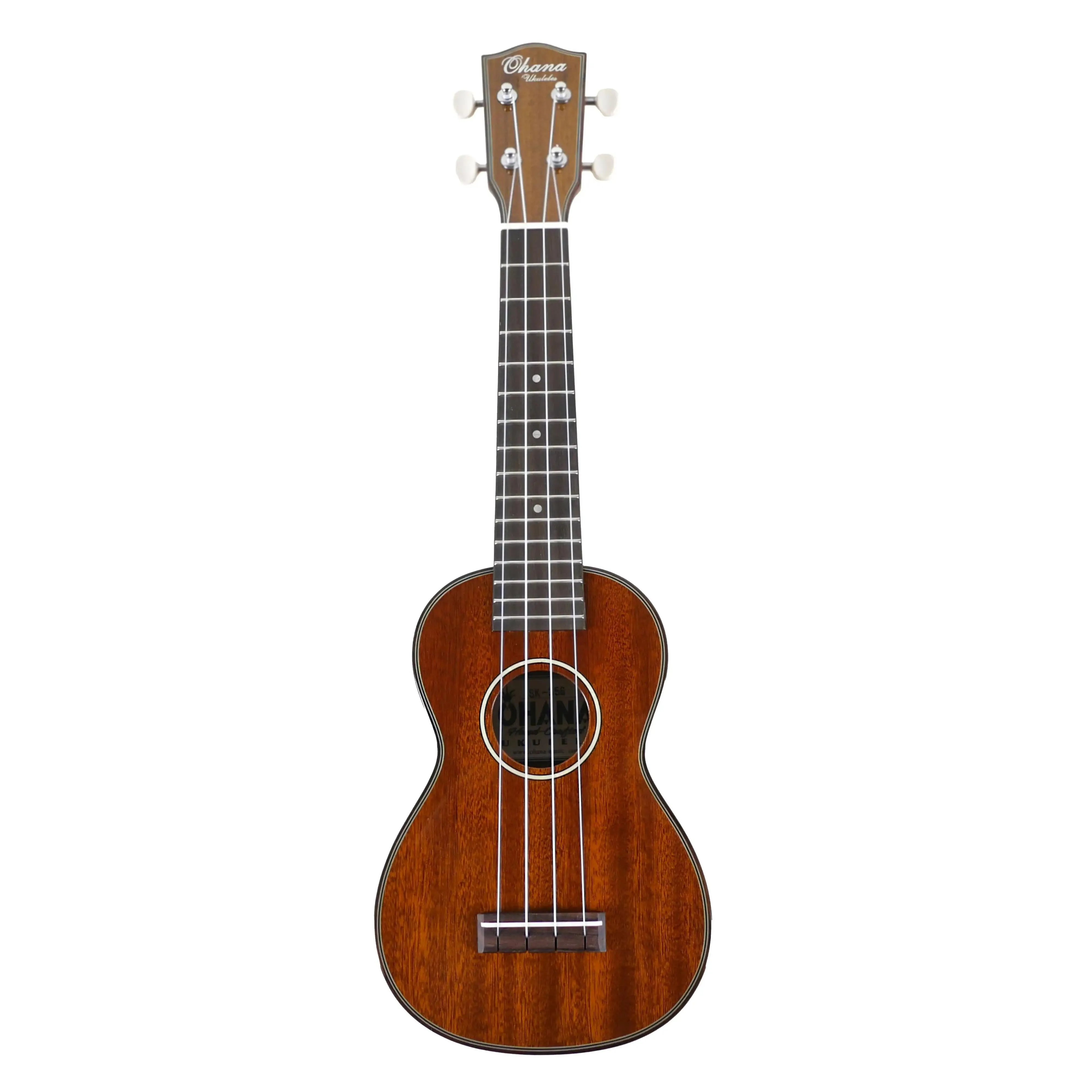 Ohana SK-35G Gloss Solid Mahogany Soprano Ukulele - Image 4
