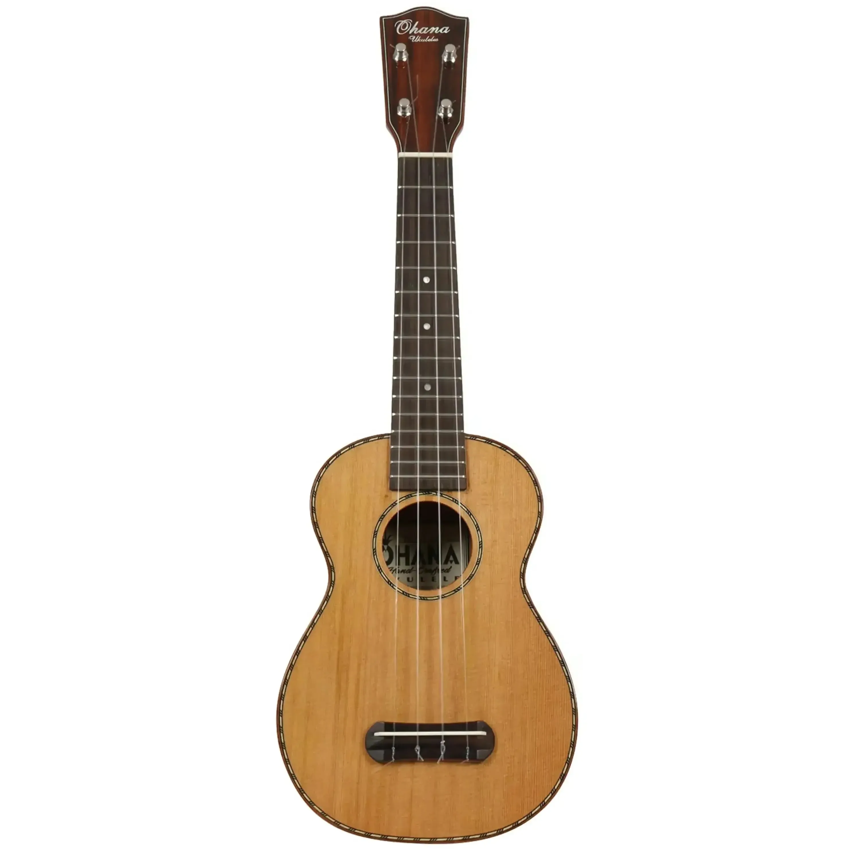 Ohana SK-50WG Solid Cedar Top Soprano Ukulele - Image 3