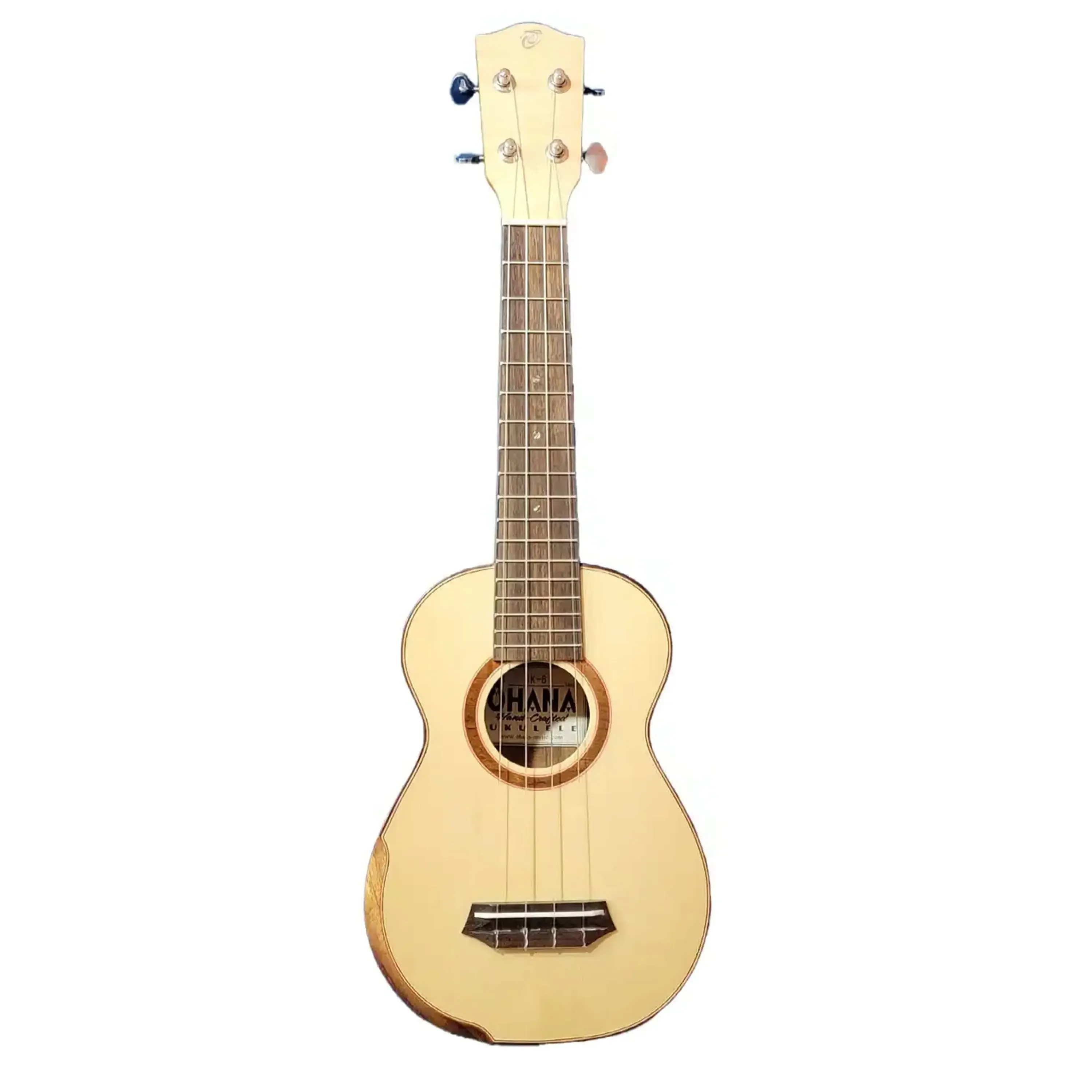 Ohana SK-6 Solid Spruce & Acacia Soprano Ukulele - Image 3
