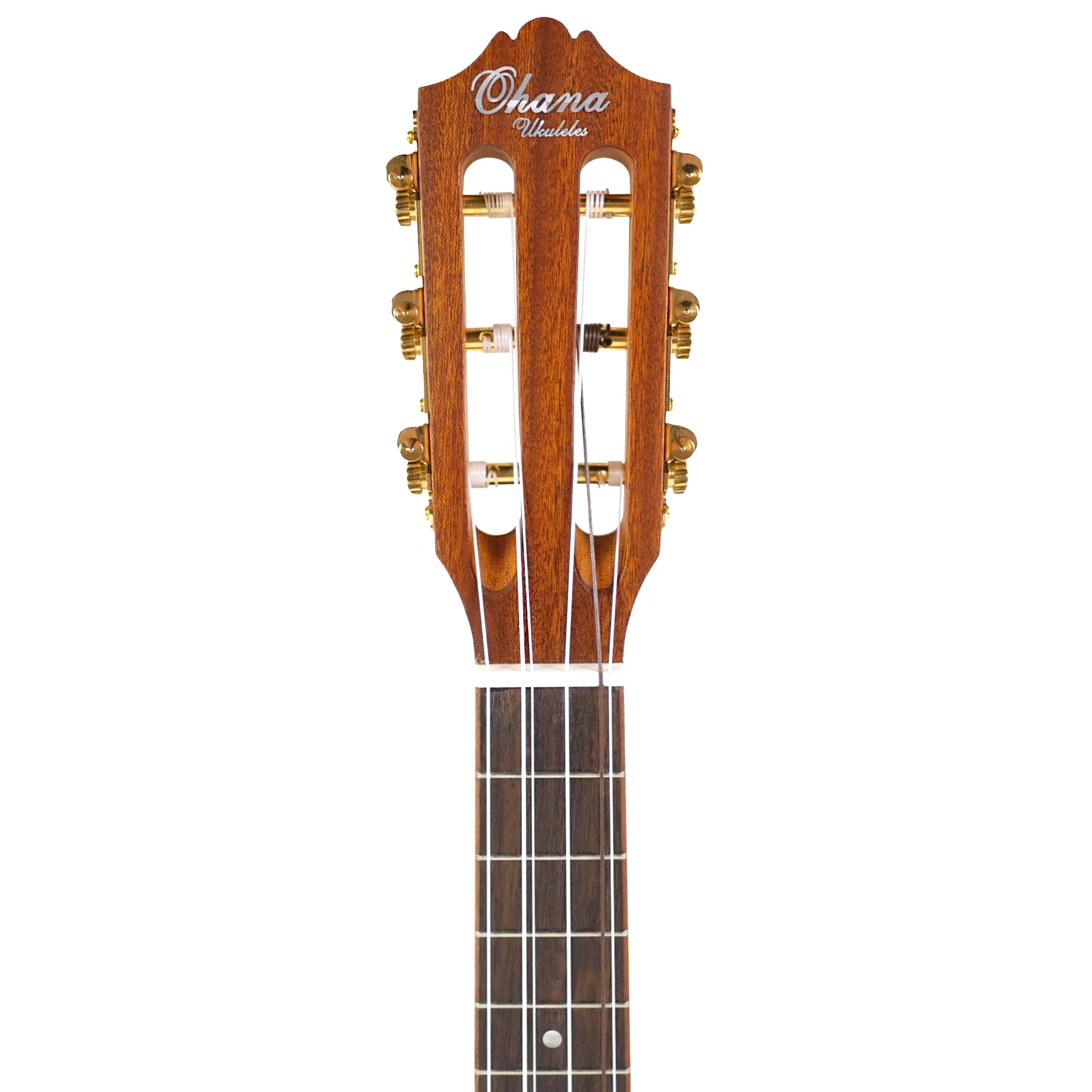 Ohana TK-70-6 Solid Spruce & Mahogany 6-String Tenor Ukulele - Image 5