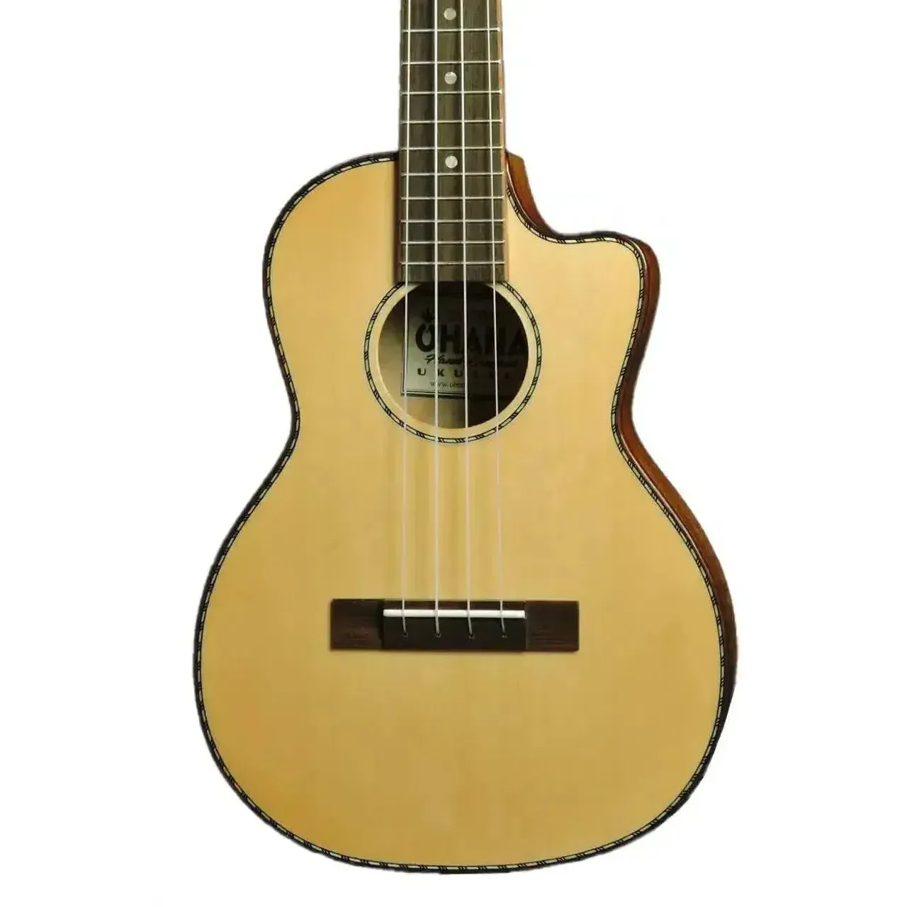 Ohana TK-70WCE Spruce Top & Willow Tenor Ukulele w/ Pickup