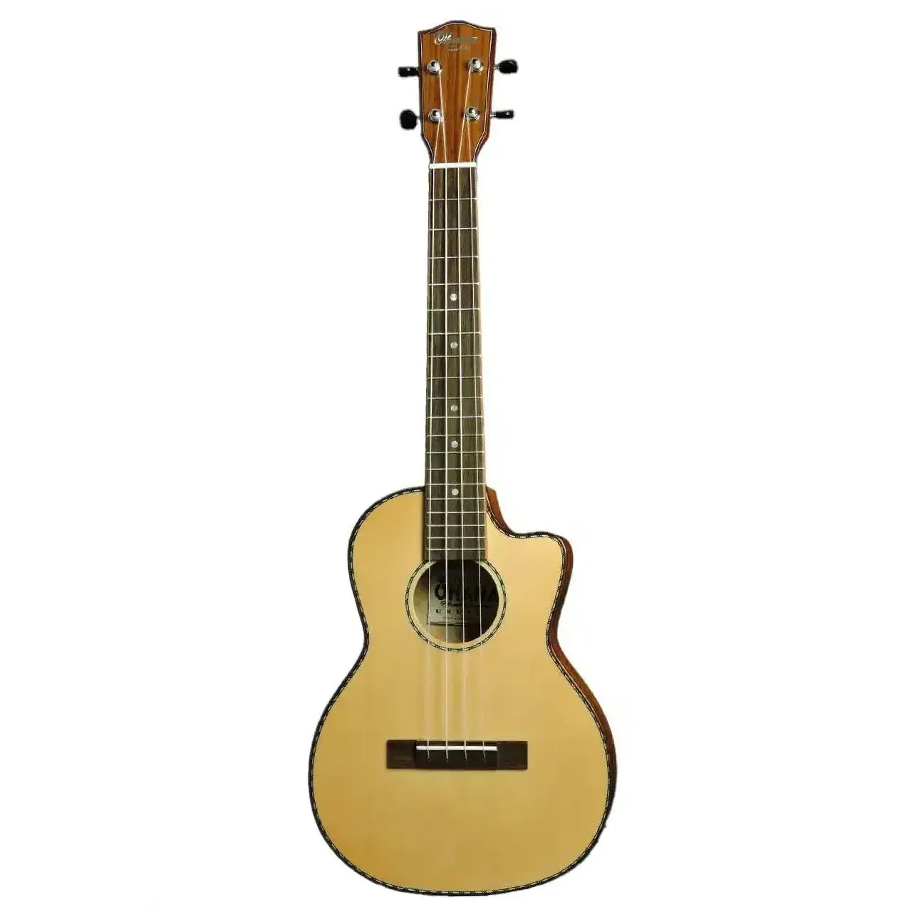 Ohana TK-70WCE Spruce Top & Willow Tenor Ukulele w/ Pickup - Image 3