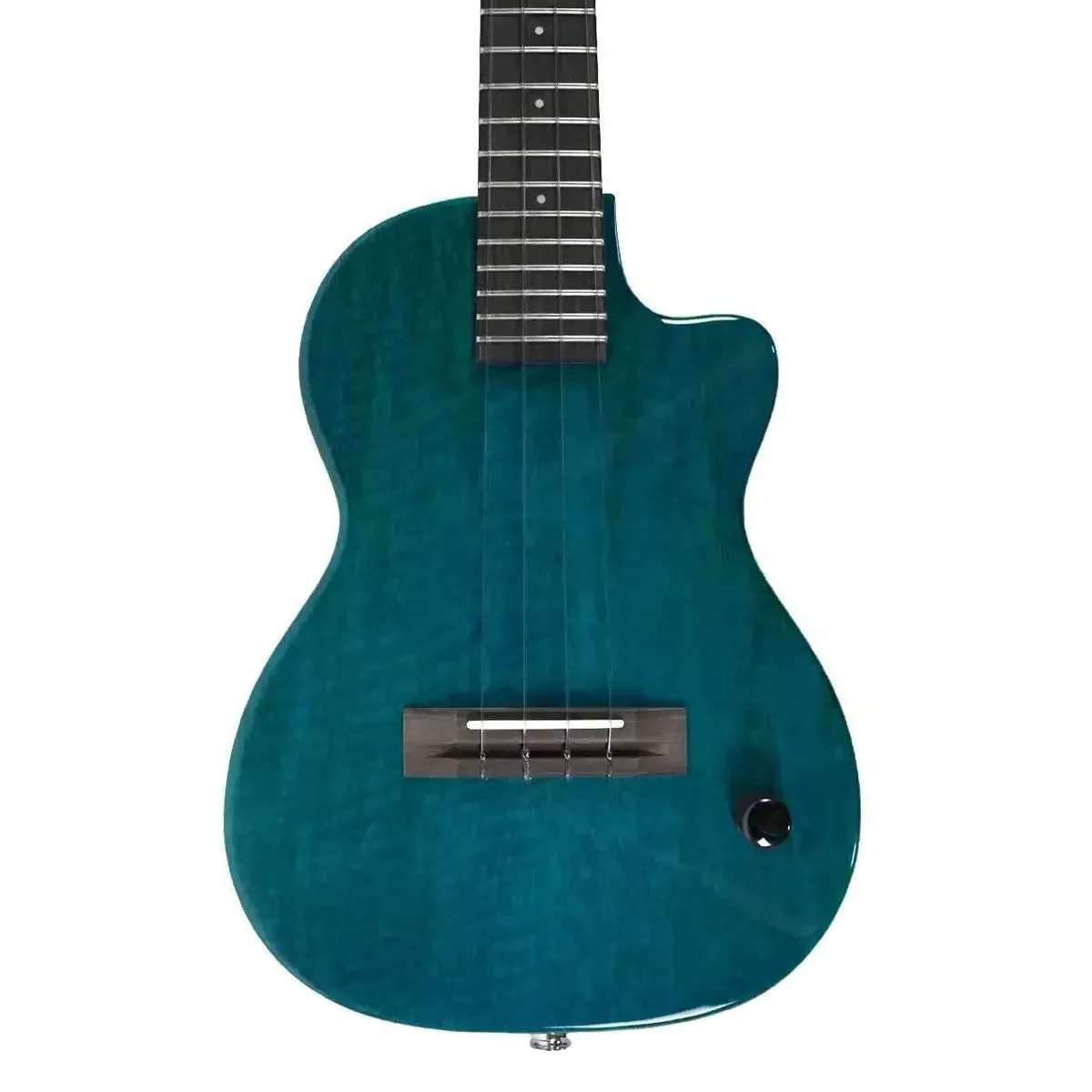 Pono TE-MDB Solid Mango Blue Thinbody Electric Tenor Ukulele