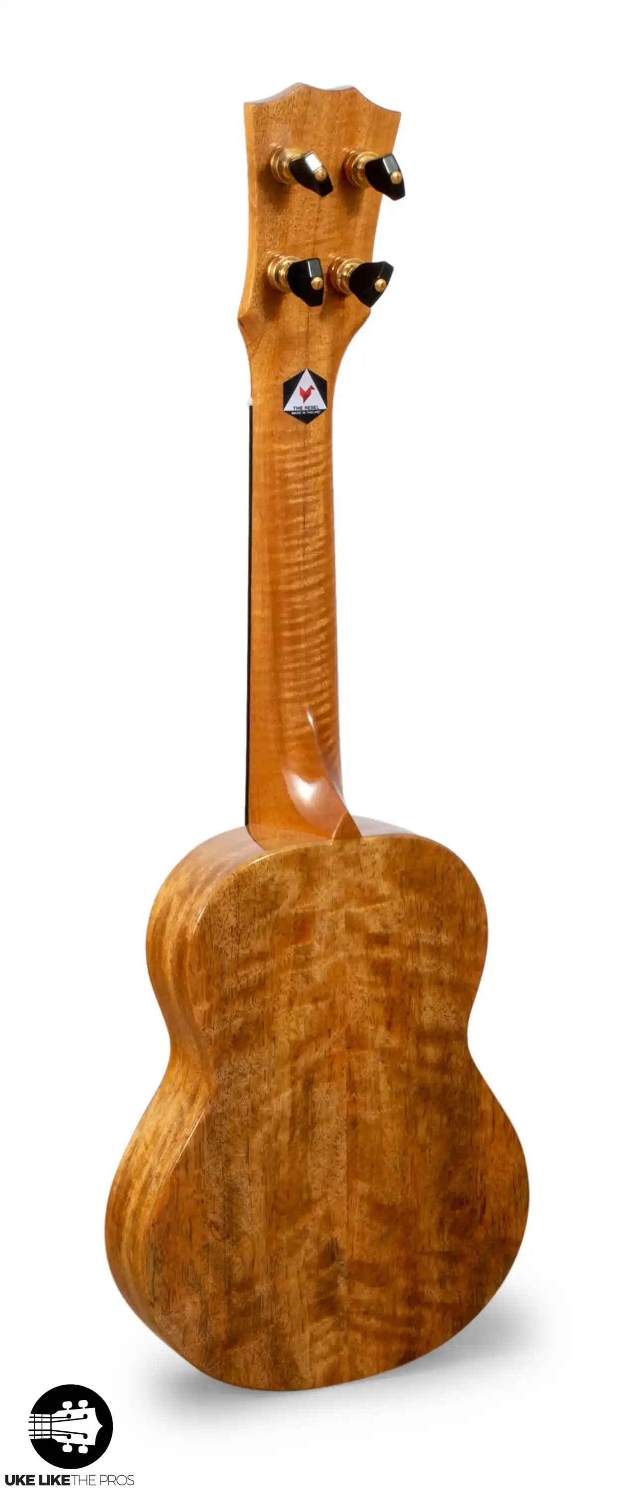 Rebel Creme Brulee Slimline Soprano Ukulele Mango "Aerin" - Image 4