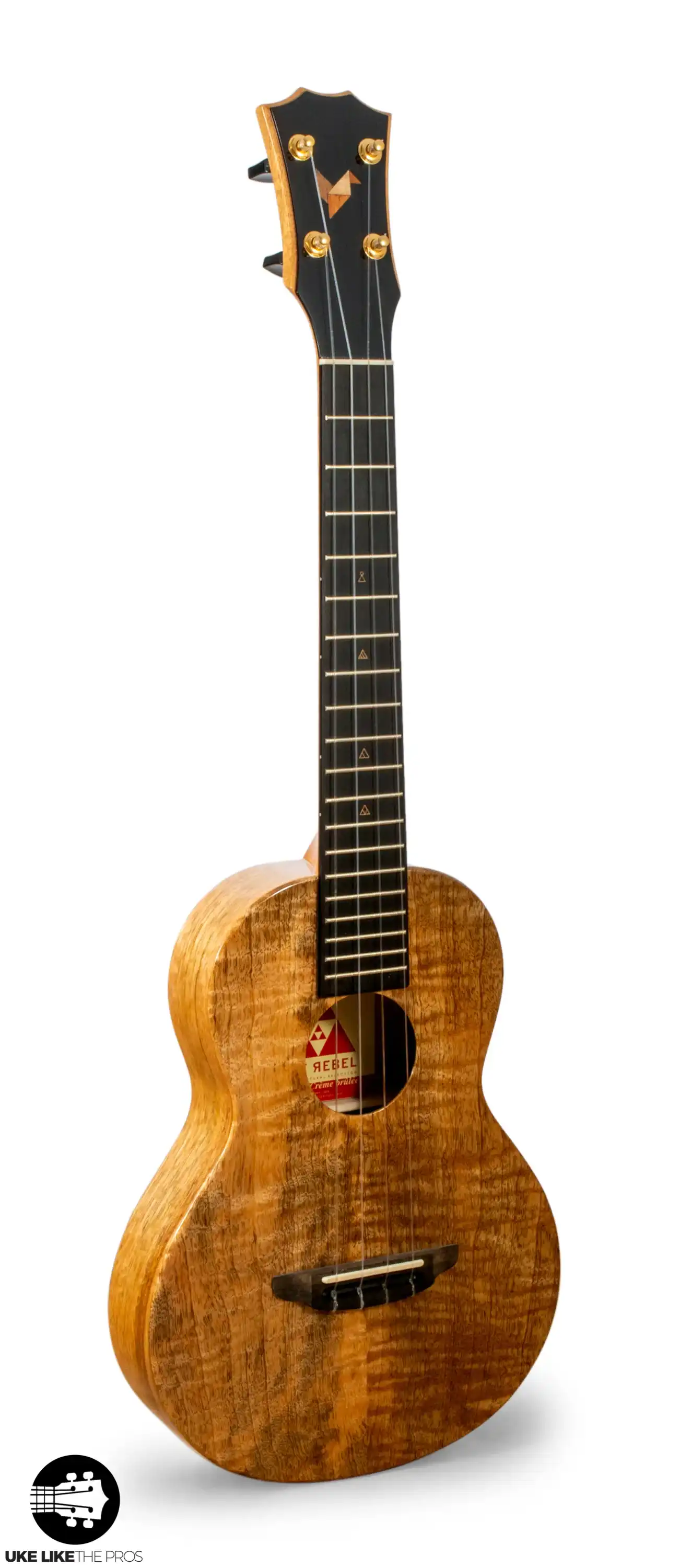 Rebel Creme Brulee Slimline Tenor Ukulele Solid Mango "Haleth" - Image 3