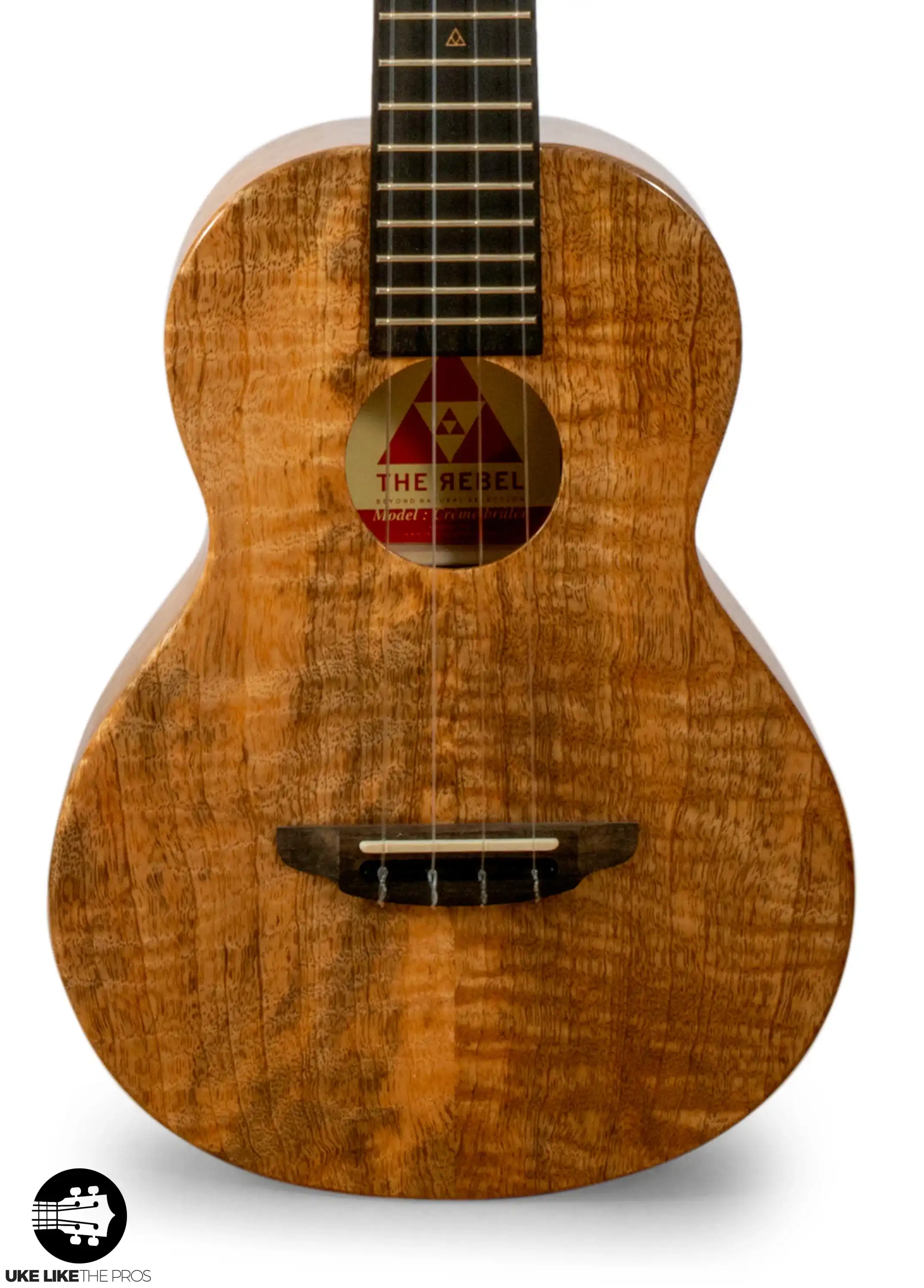 Rebel Creme Brulee Slimline Tenor Ukulele Solid Mango "Haleth" - Image 5