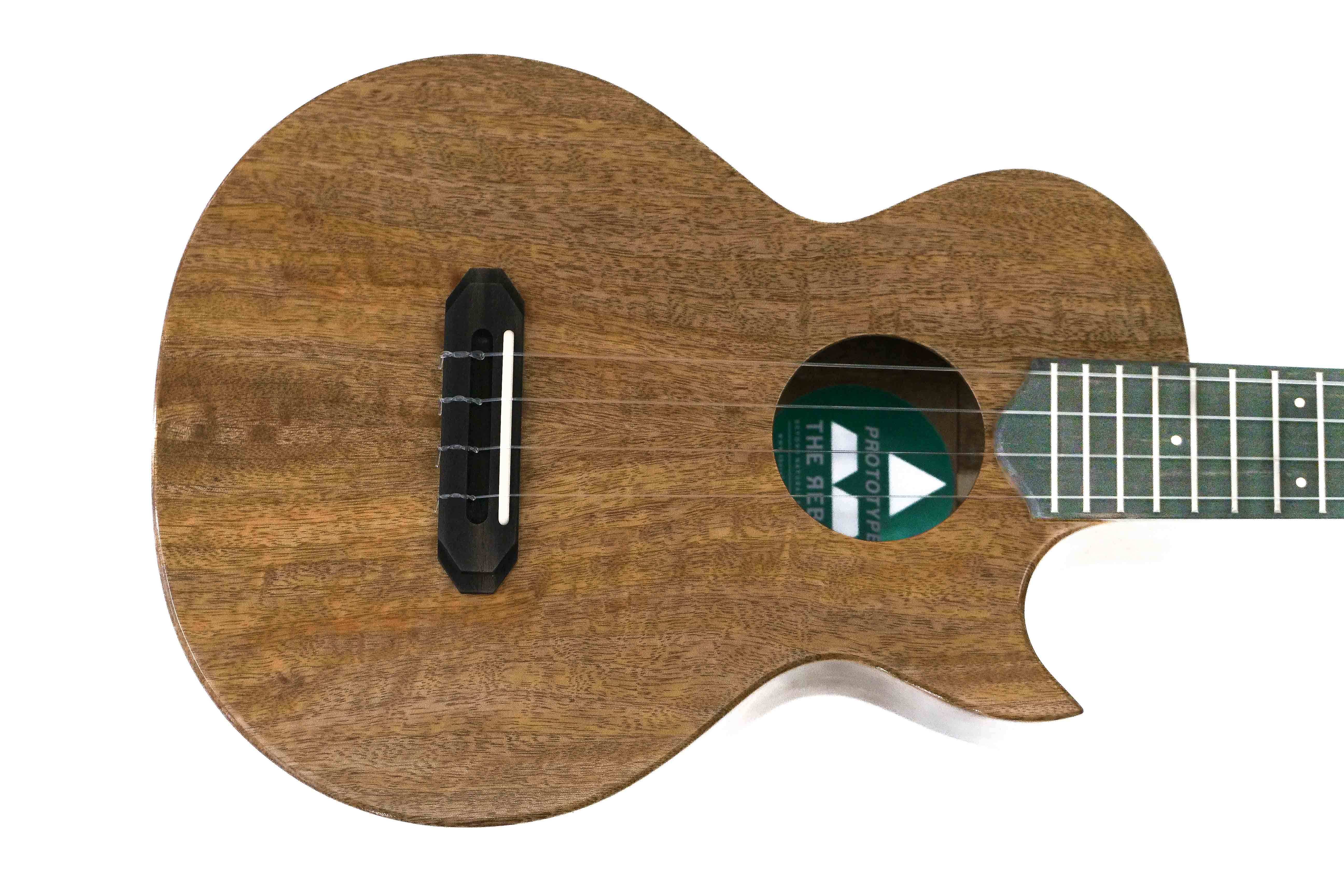 Rebel Prototype Double Creme Cutaway Tenor Ukulele - Image 3