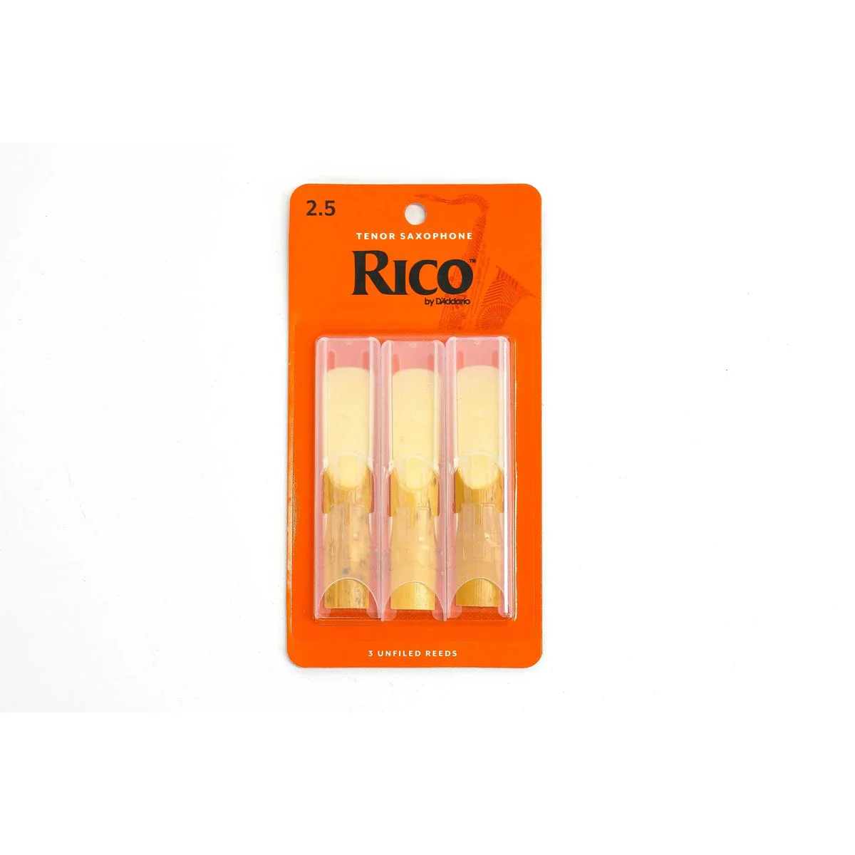 Rico by D'Addario Tenor Saxophone Reeds Strength 2.5 - 3 Pack
