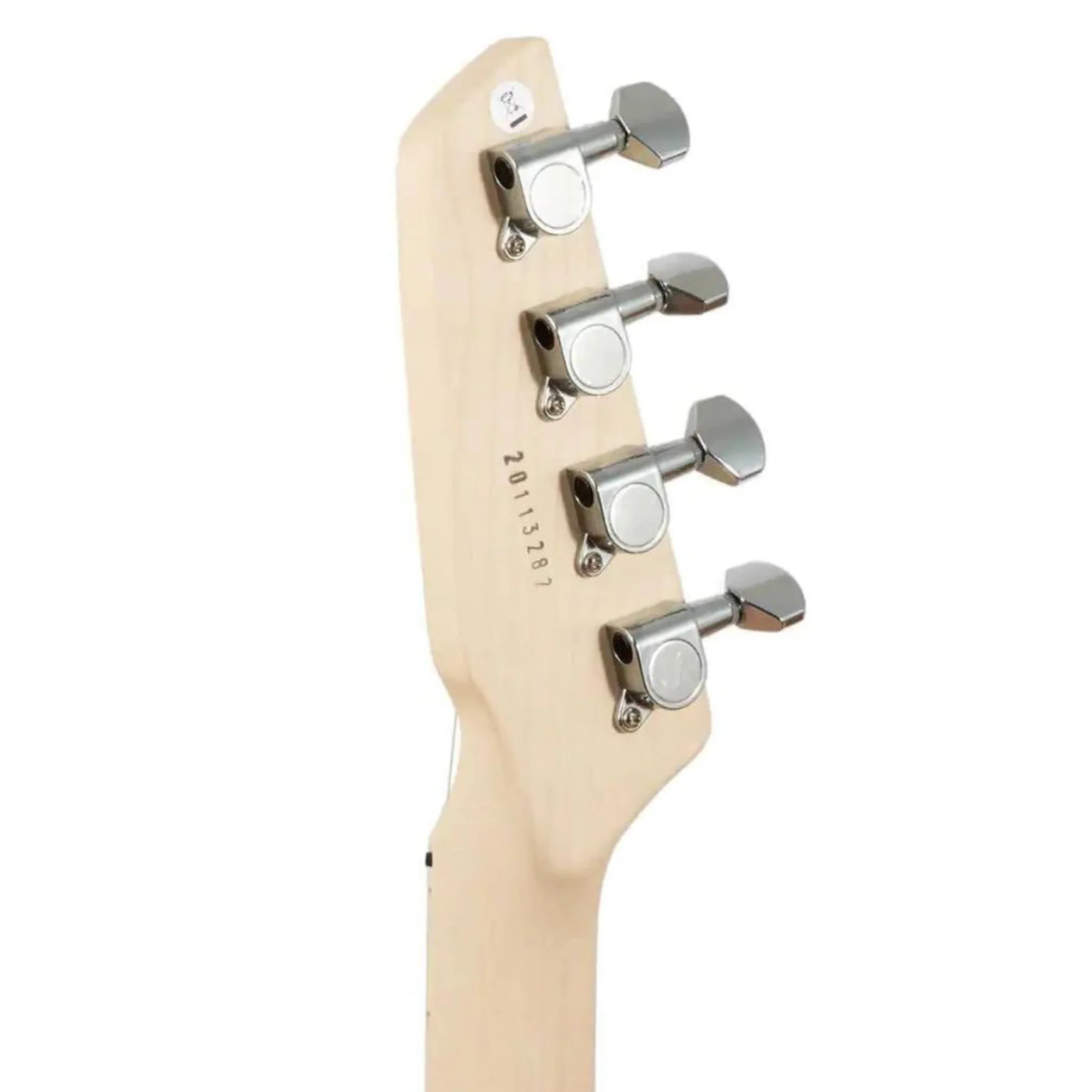 Risa TE-432-BL Black Tele Style Steel String Electric Tenor Ukulele - Image 6