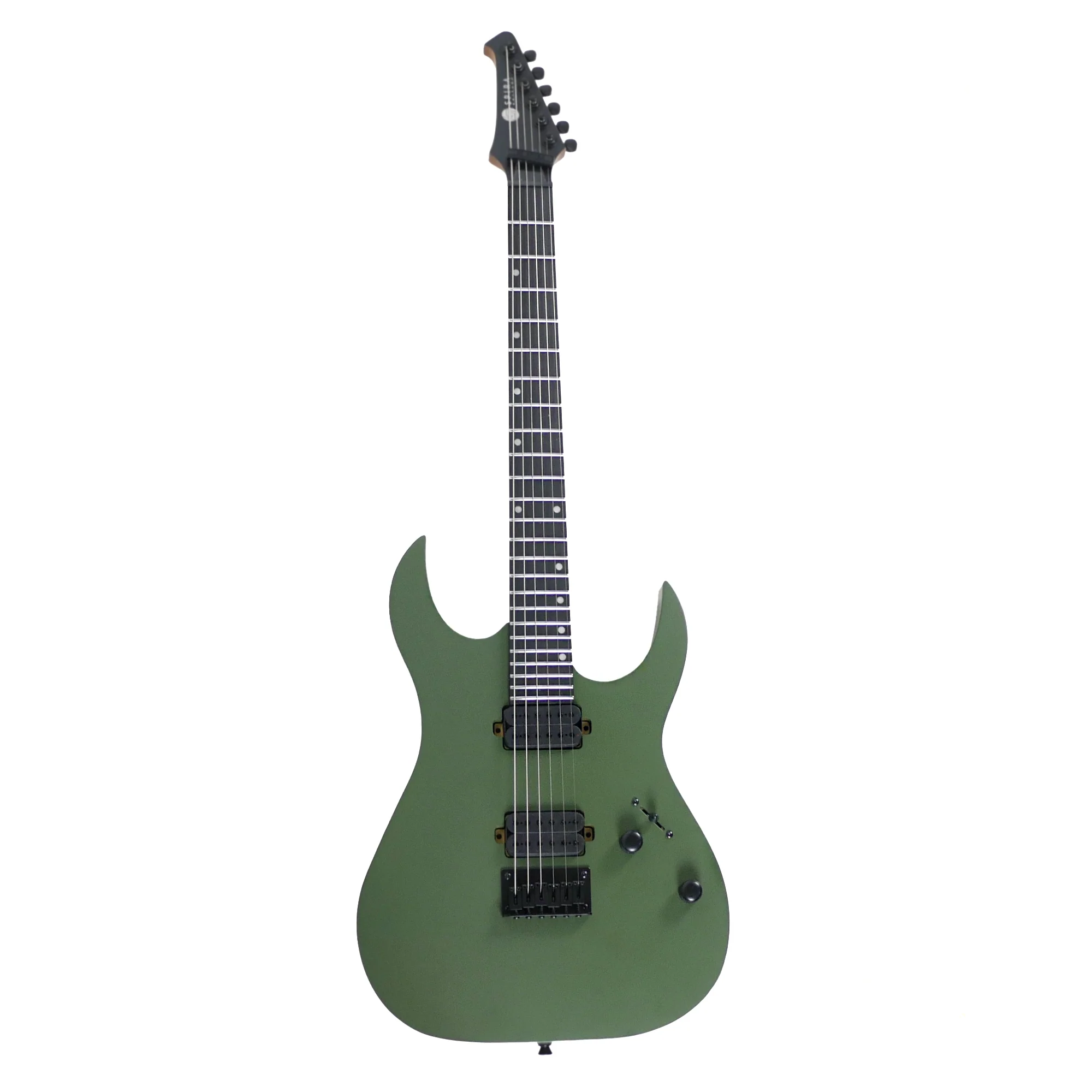 Spira S-400 MGR Dark Green Solid Body Stratocaster Electric Guitar - Image 4
