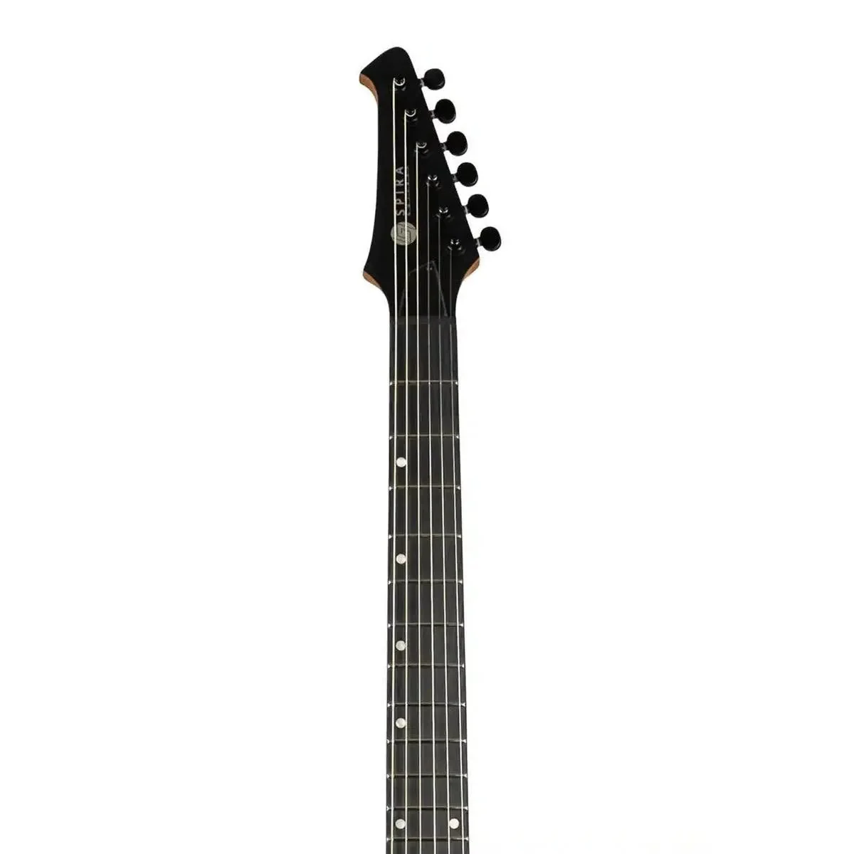 Spira T-400 MBK Satin Black Solid Body Telecaster Electric Guitar - Image 5