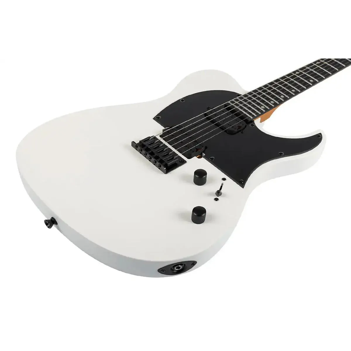 Spira T-400 MWH Satin White Solid Body Telecaster Electric Guitar - Image 3
