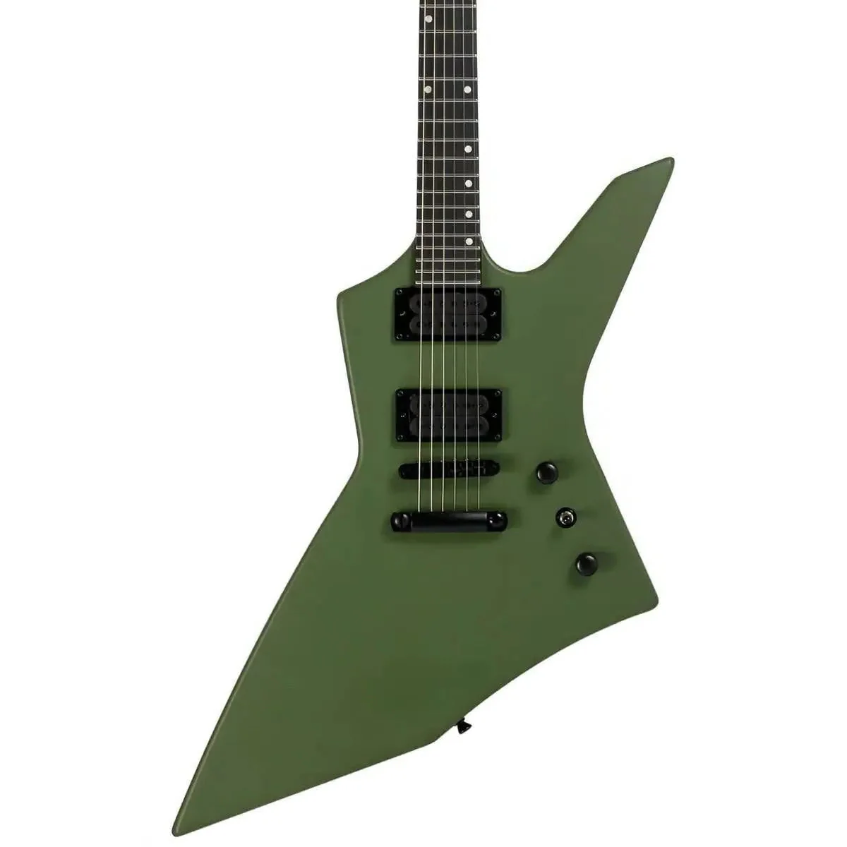 Spira X-400 MGR Satin Green Solid Body Offset Electric Guitar