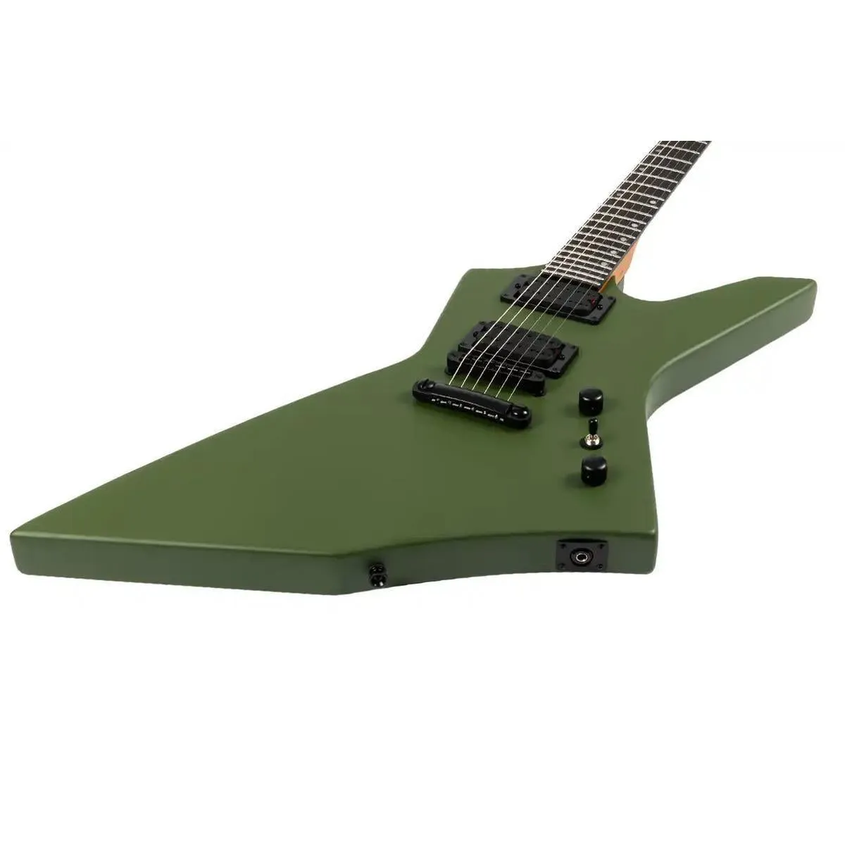 Spira X-400 MGR Satin Green Solid Body Offset Electric Guitar - Image 3