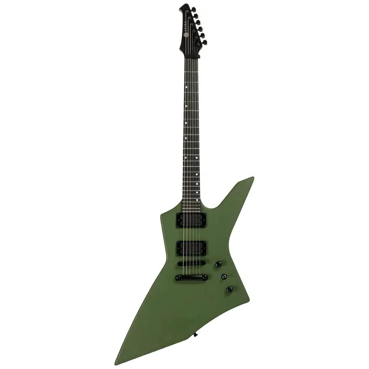 Spira X-400 MGR Satin Green Solid Body Offset Electric Guitar - Image 4