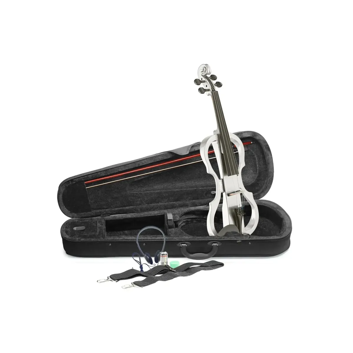 Stagg EVN-X-4/4-WH White 4/4 Electric Violin Set - Image 2