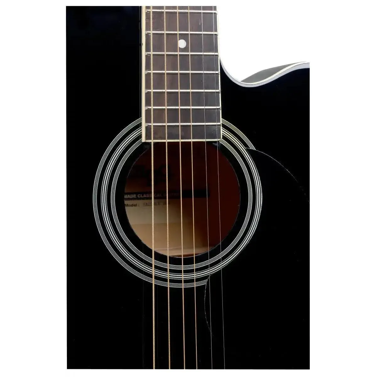 Stagg SA20ACE Auditorium Acoustic-Electric Guitar - Black - Image 3