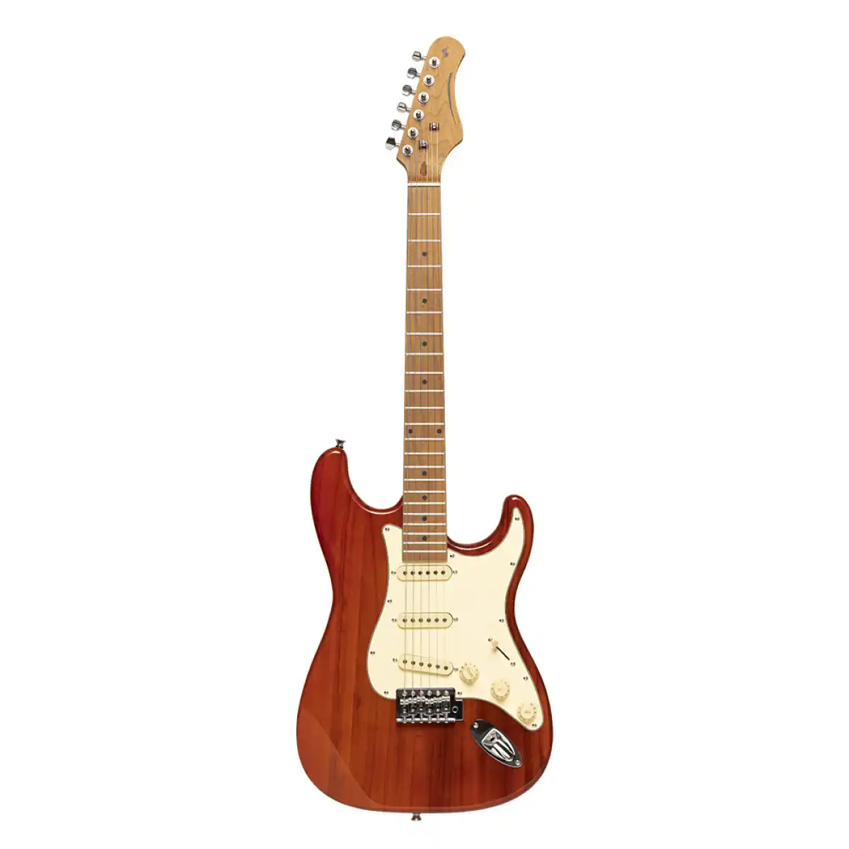 Stagg SES-55 Series 55 Electric Guitar - See Through Fiesta Red - Image 3