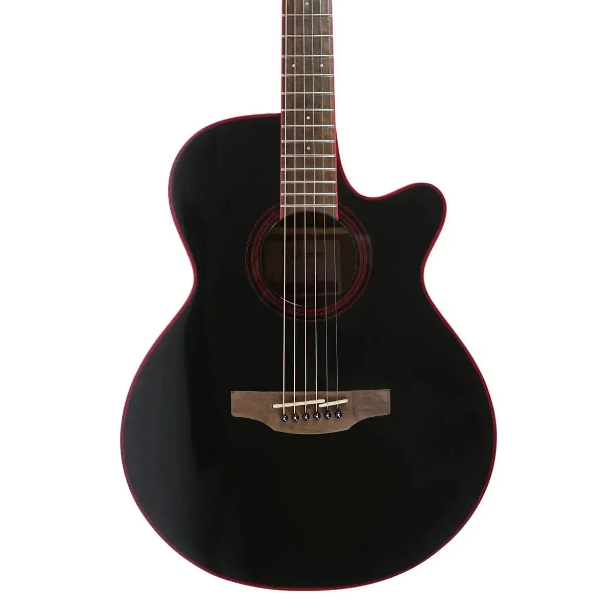 Takamine GF49CE-CB Cosmic Black Sparkle Acoustic-Electric Grand Concert Guitar — Complete Bundle with $396 in Lessons and Accessories Included Free