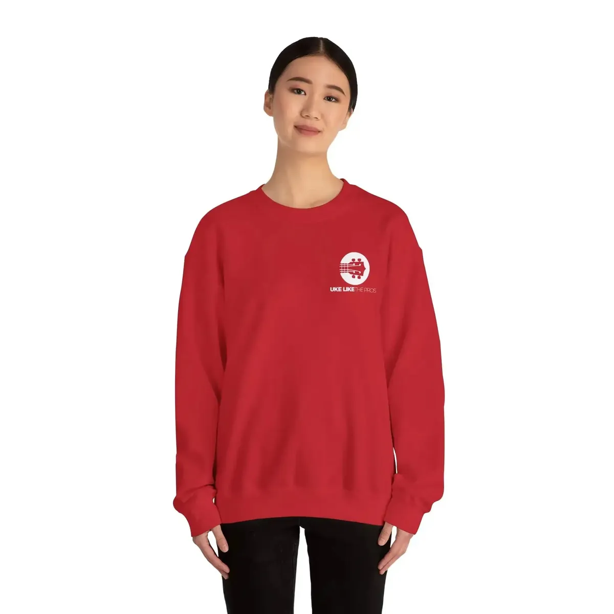 Uke Like The Pros Sweatshirt - White Logo - Image 36
