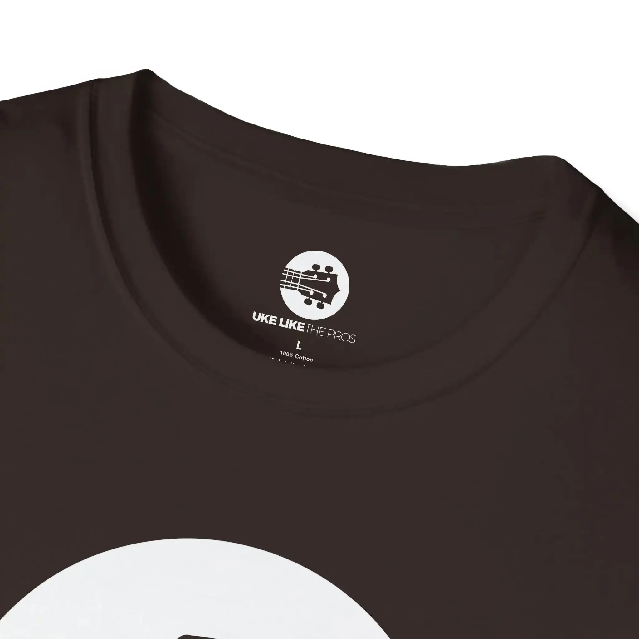 Uke Like The Pros T-Shirt - White Logo - Image 23